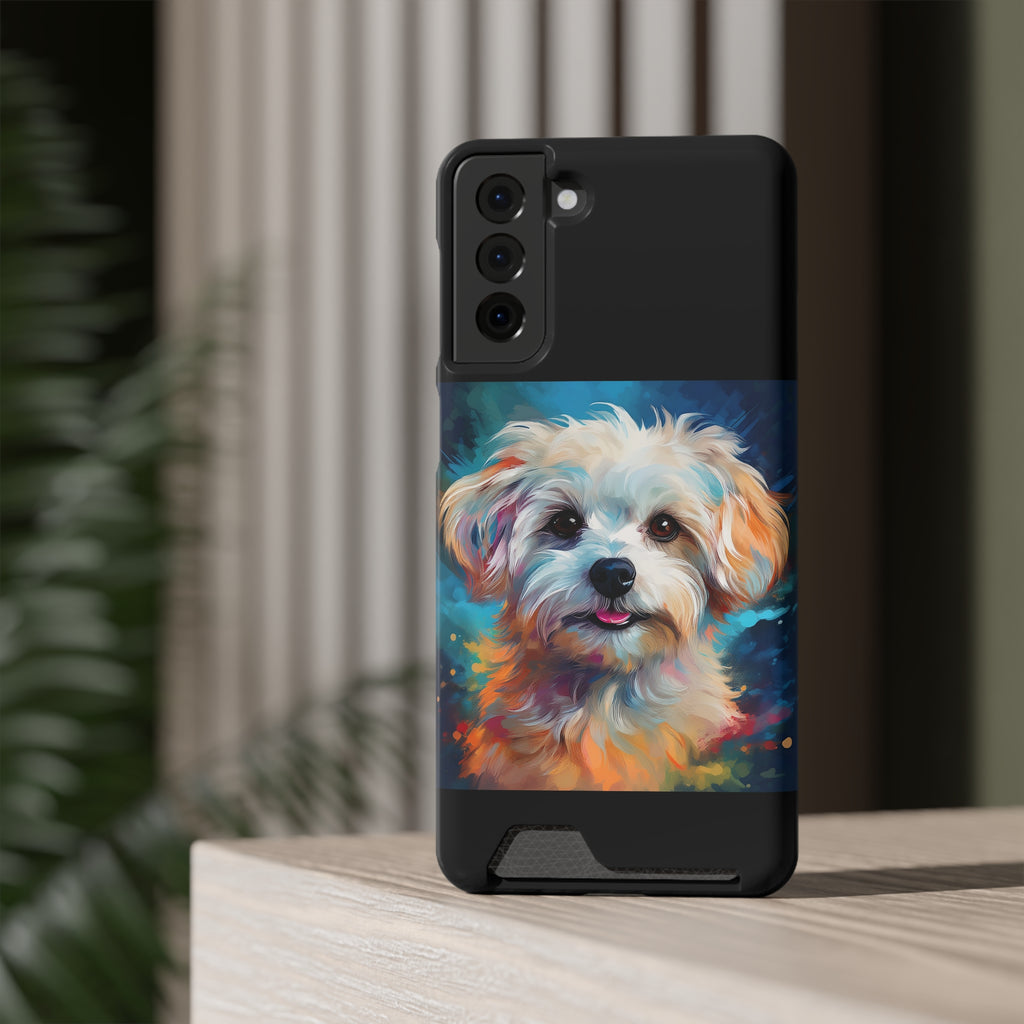 Maltese Phone Case with Card Holder