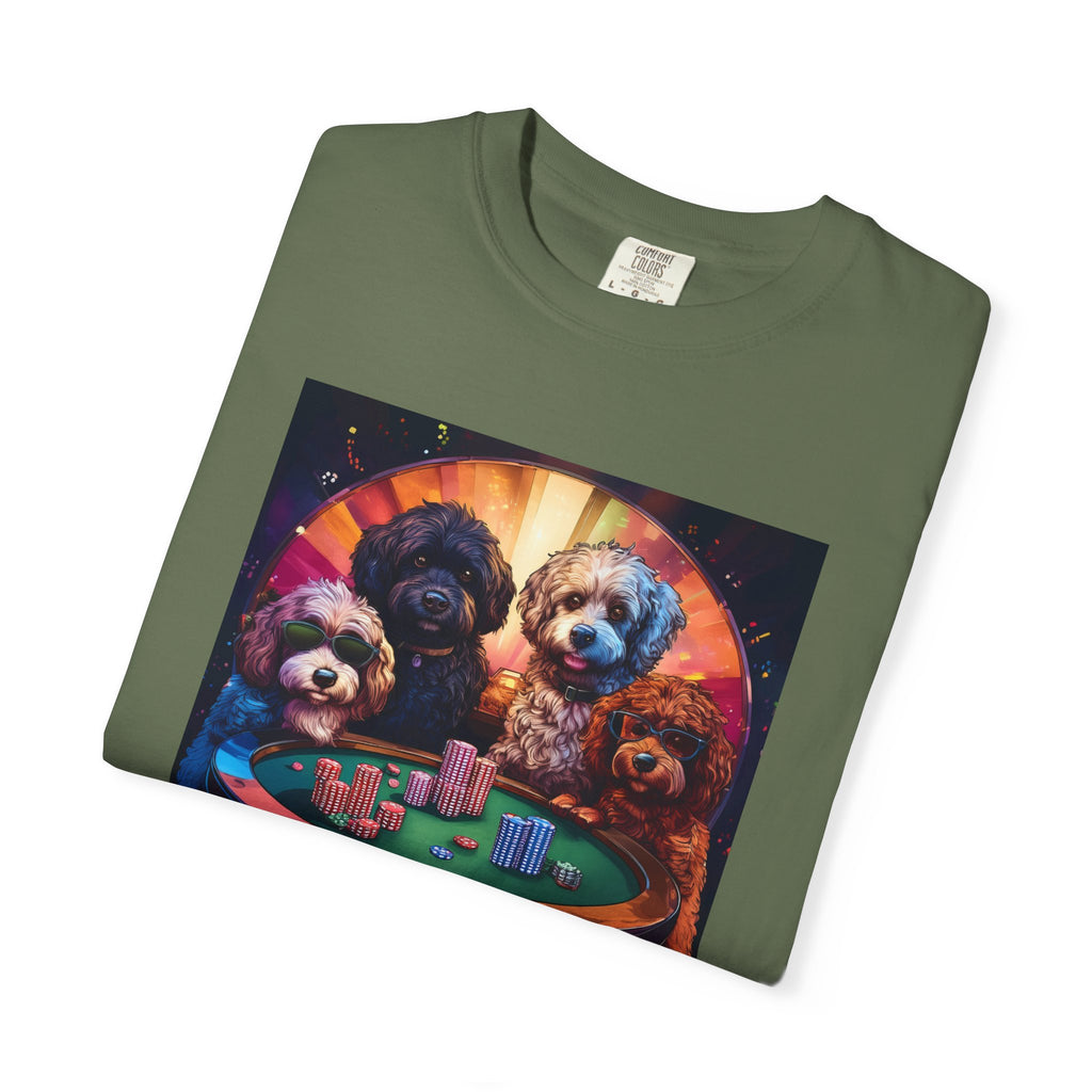 Doodle Poker Game Unisex Garment-Dyed T-shirt