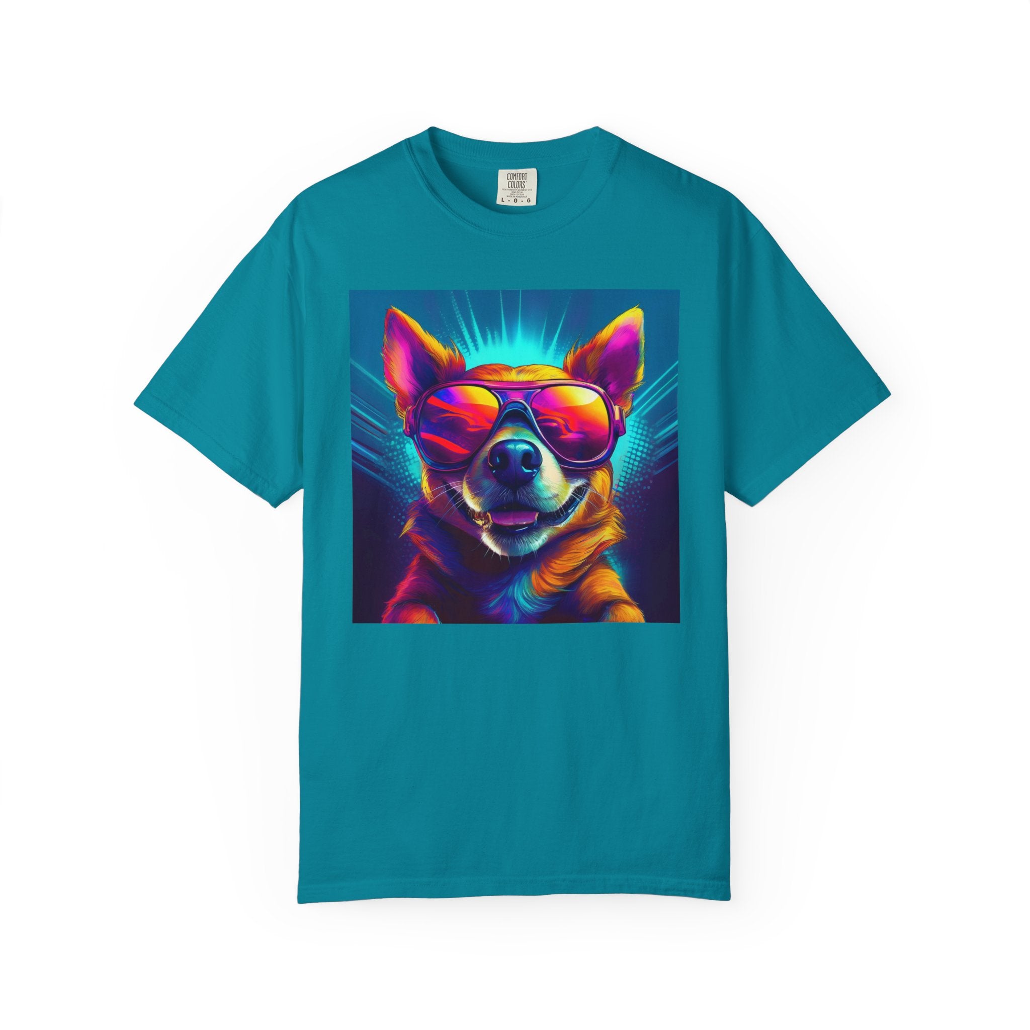 Chihuahua Cool Sunglasses Unisex Garment-Dyed T-shirt