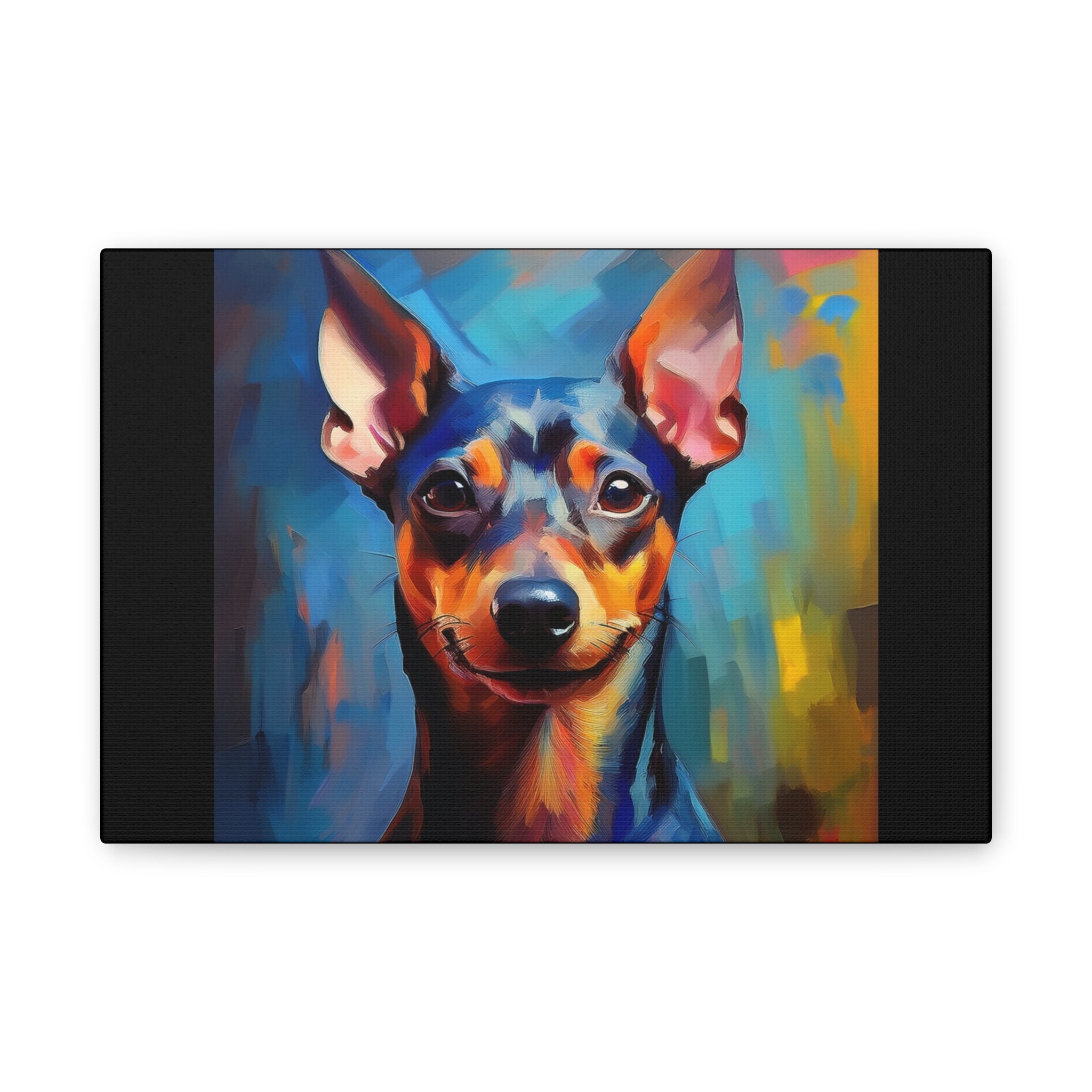 Miniature Pinscher Canvas Stretched, 0.75"