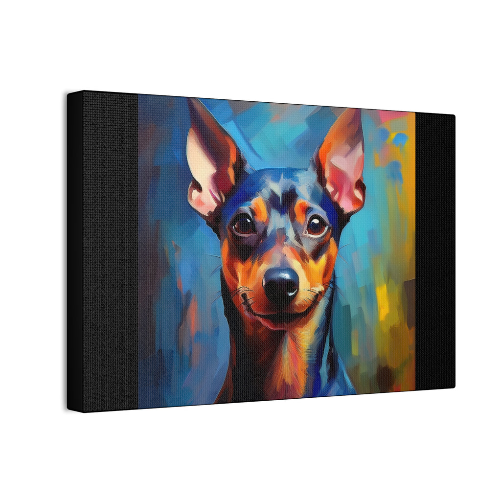 Miniature Pinscher Canvas Stretched, 0.75"