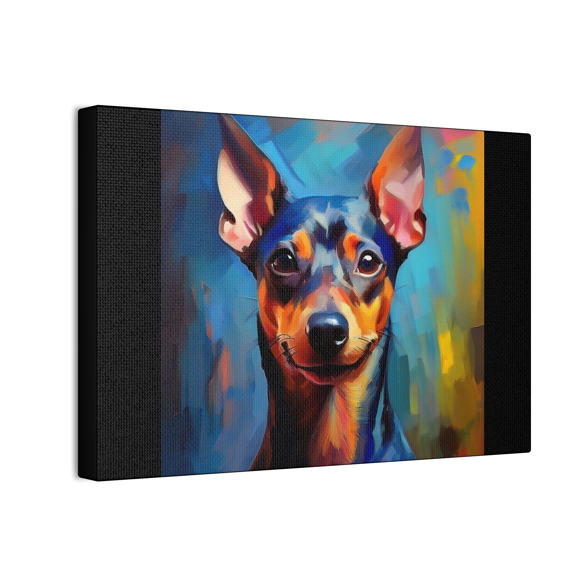 Miniature Pinscher Canvas Stretched, 0.75"