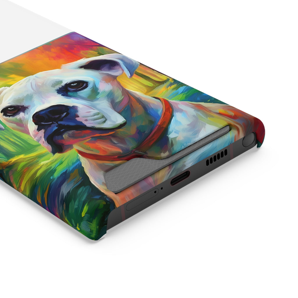 Boxer Rainbow Sky Phone Case with Card Holder