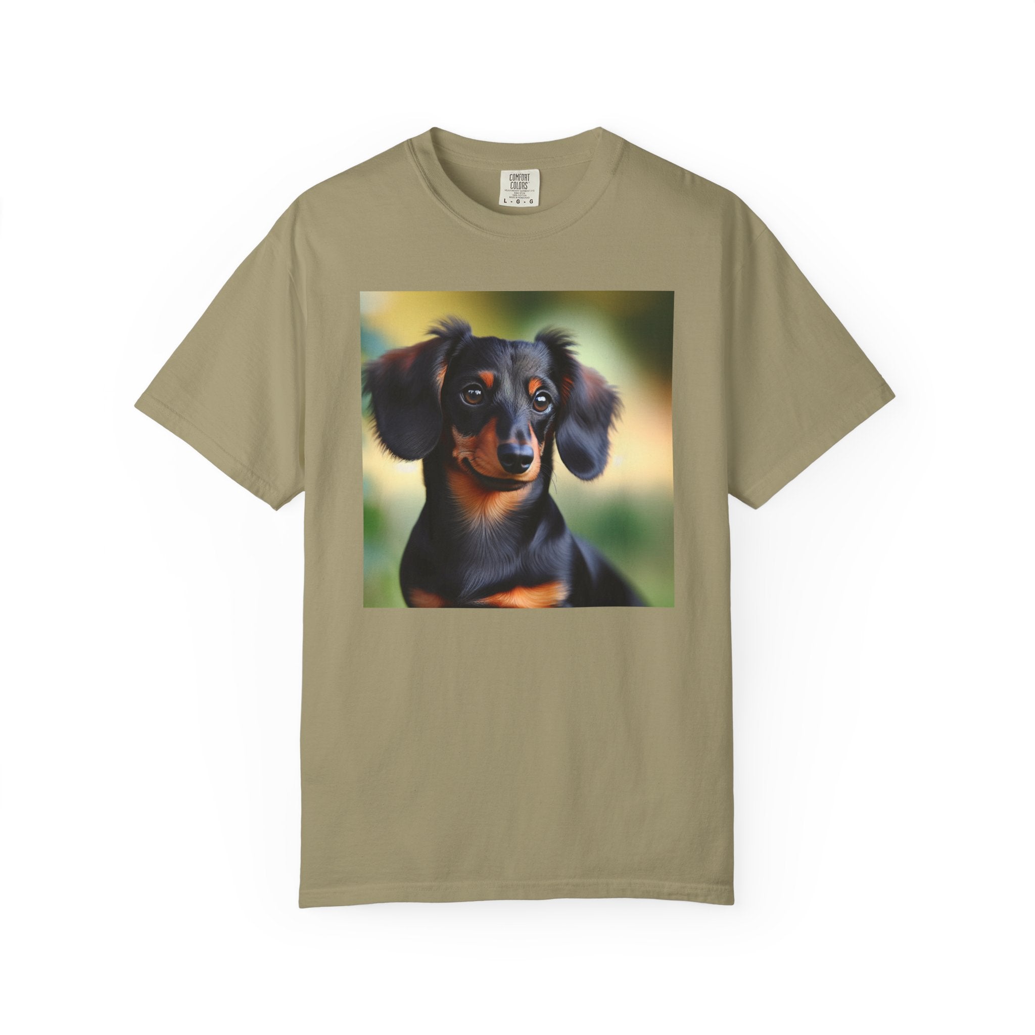 Black/Brown Dachshund Unisex Garment-Dyed T-shirt