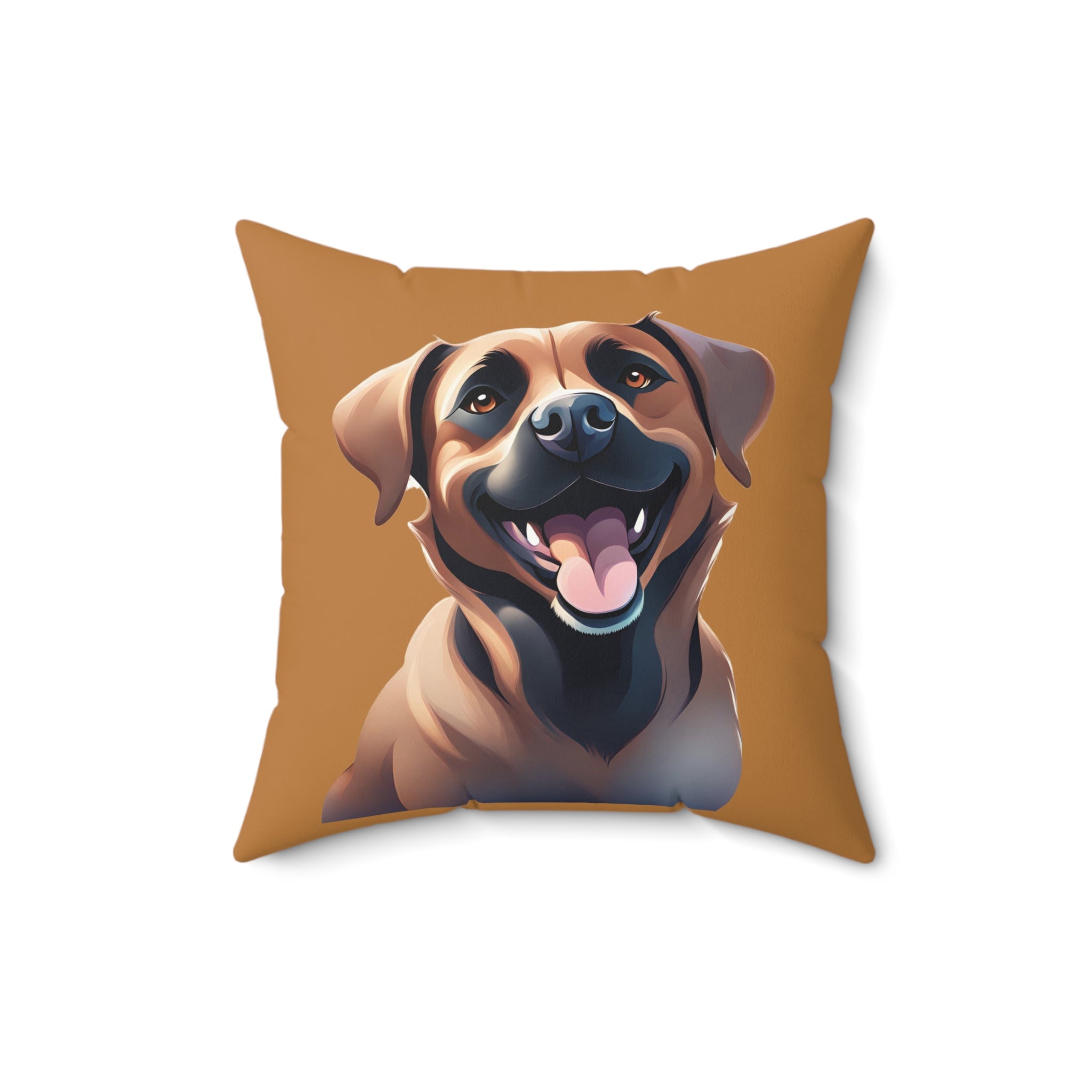 Black Mouth Cur Square Pillow