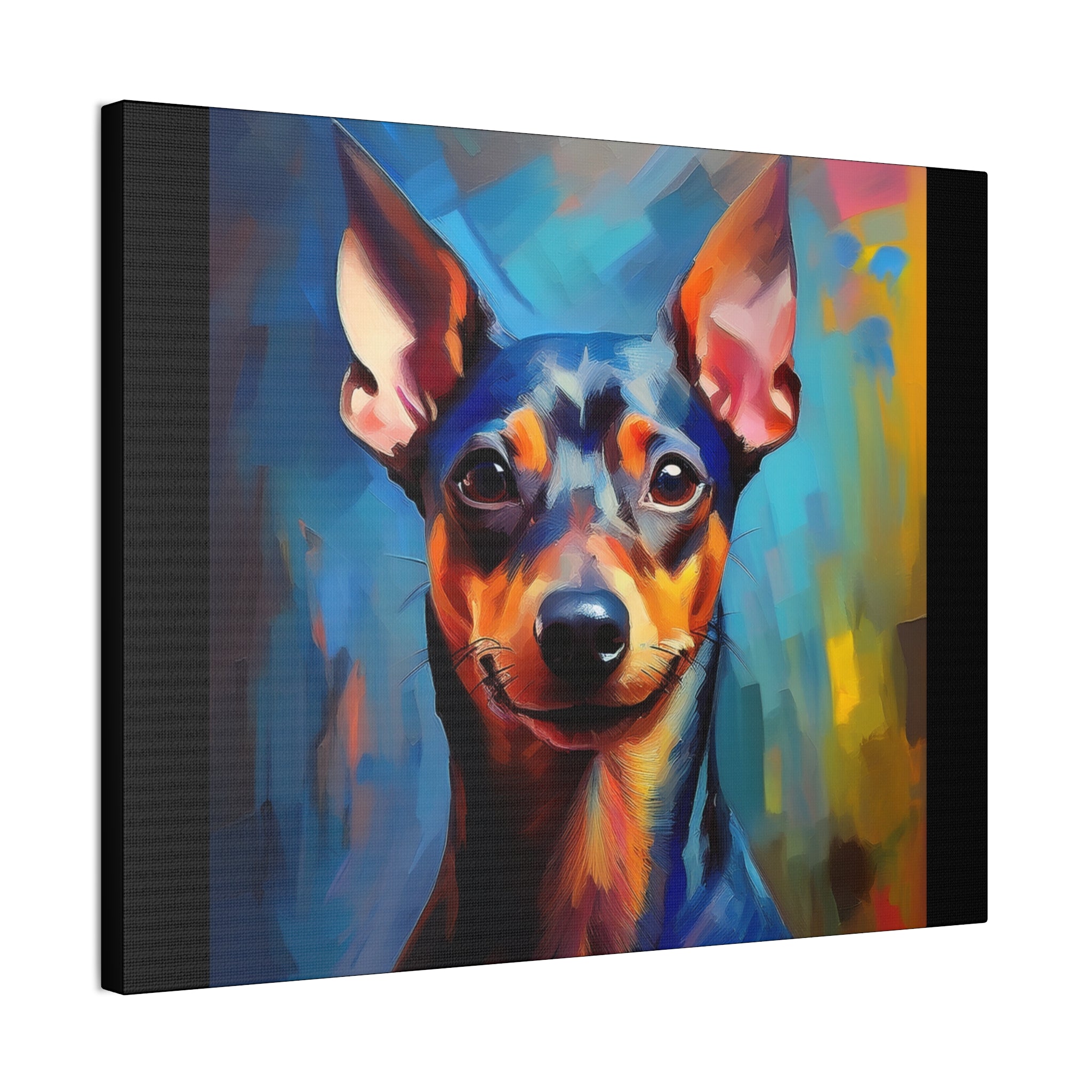 Miniature Pinscher Canvas Stretched, 0.75"