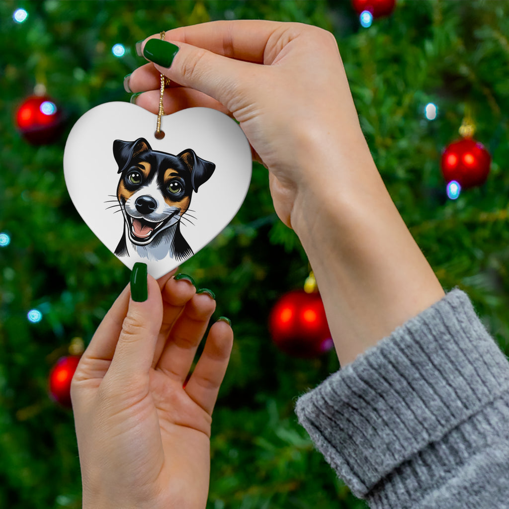 Jack Russel Ceramic Ornament