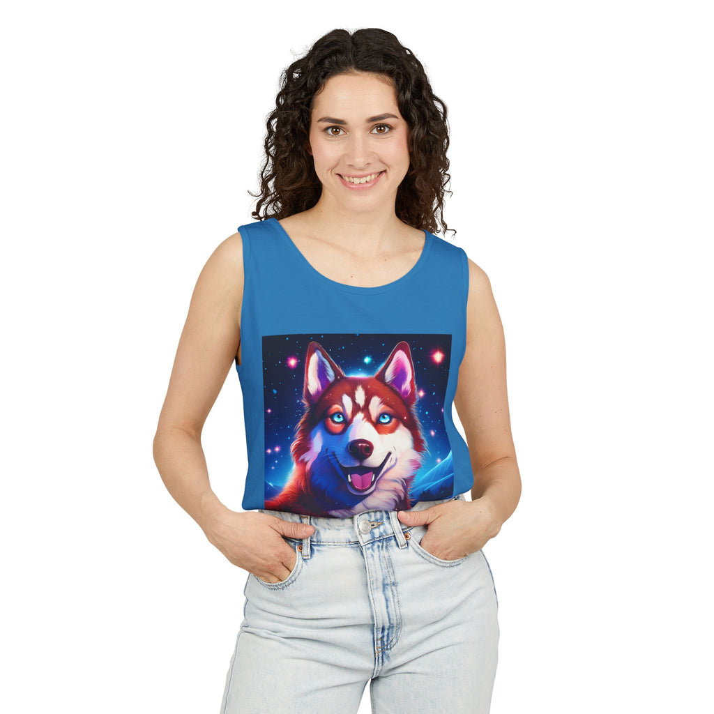 Eskimo Husky Unisex Tank Top