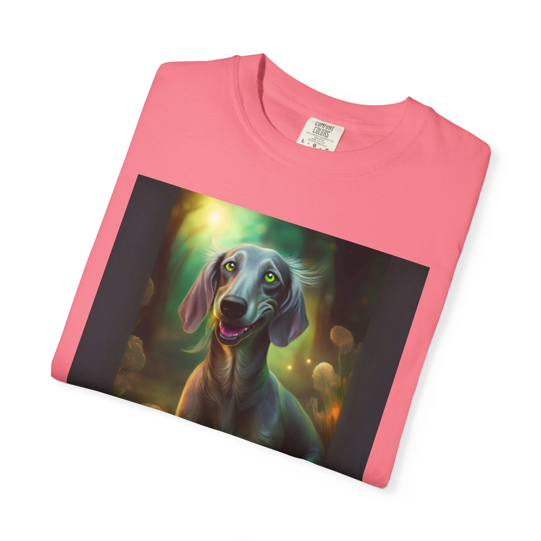 Silver Grey Dachshund Unisex Garment-Dyed T-shirt