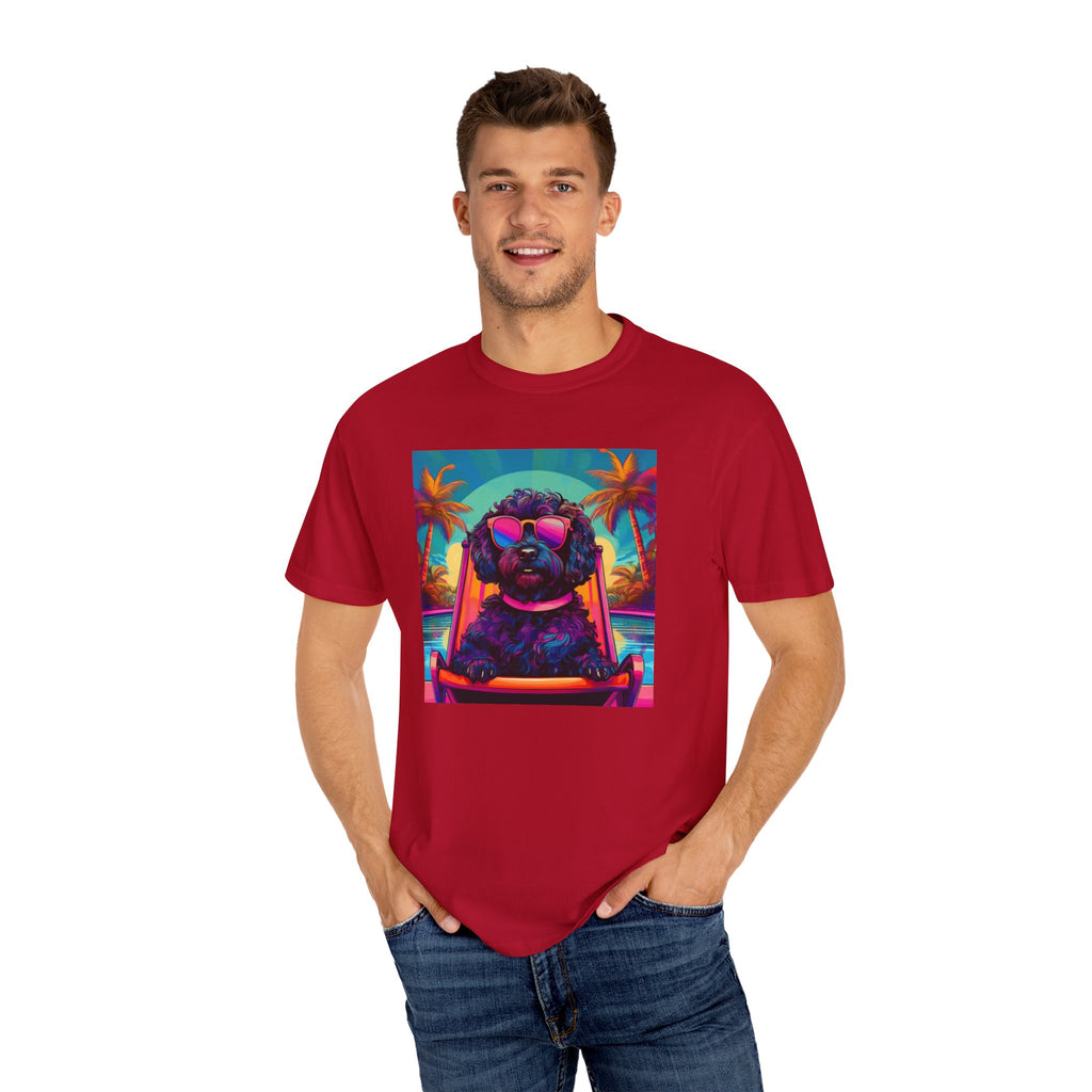 Doodle Poolside Unisex Garment-Dyed T-shirt