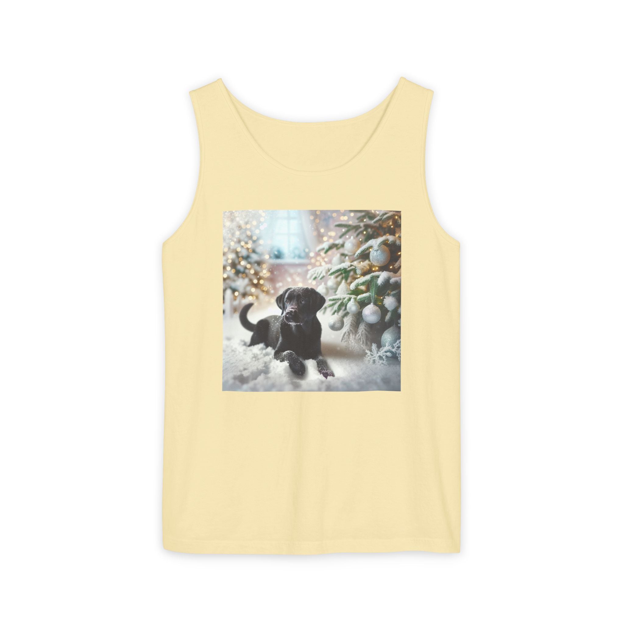 Black Lab Puppy Holiday Unisex Tank Top