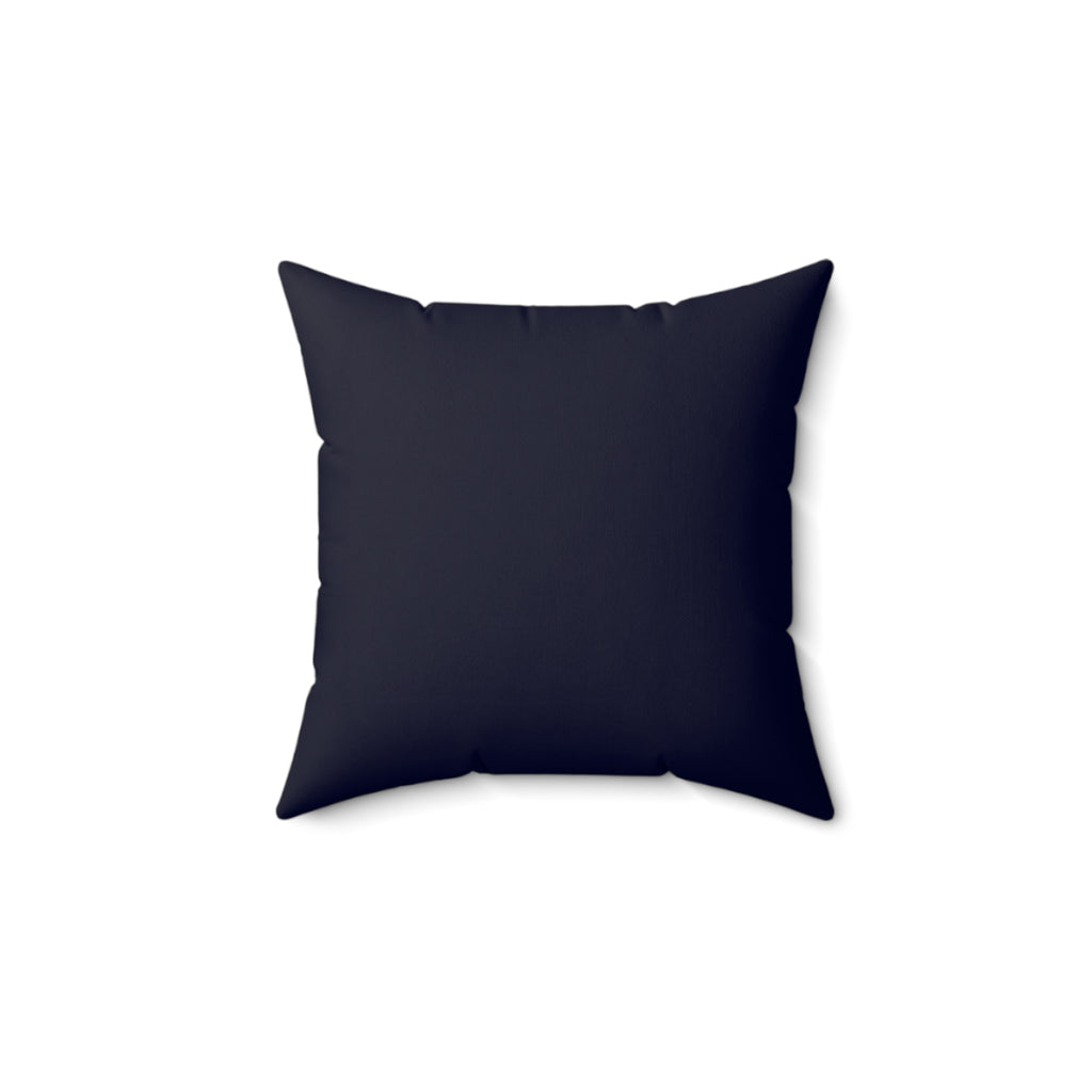 White Frost Yorkie Polyester Square Pillow