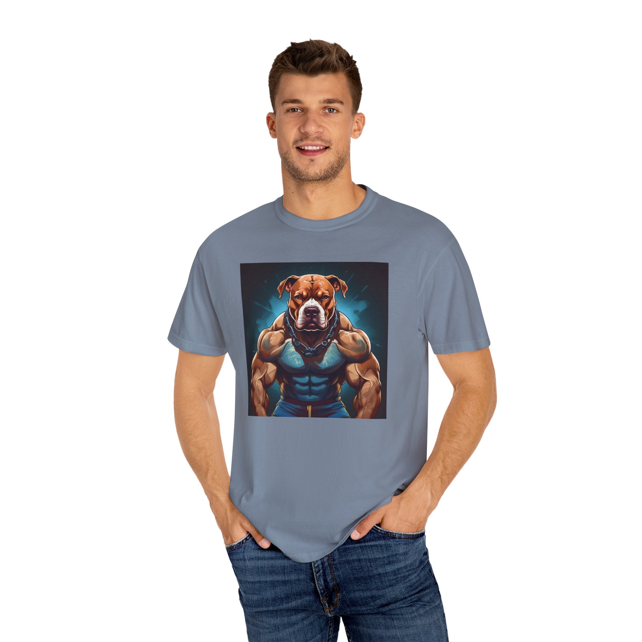 Pitbull Body Builder Unisex Garment-Dyed T-shirt