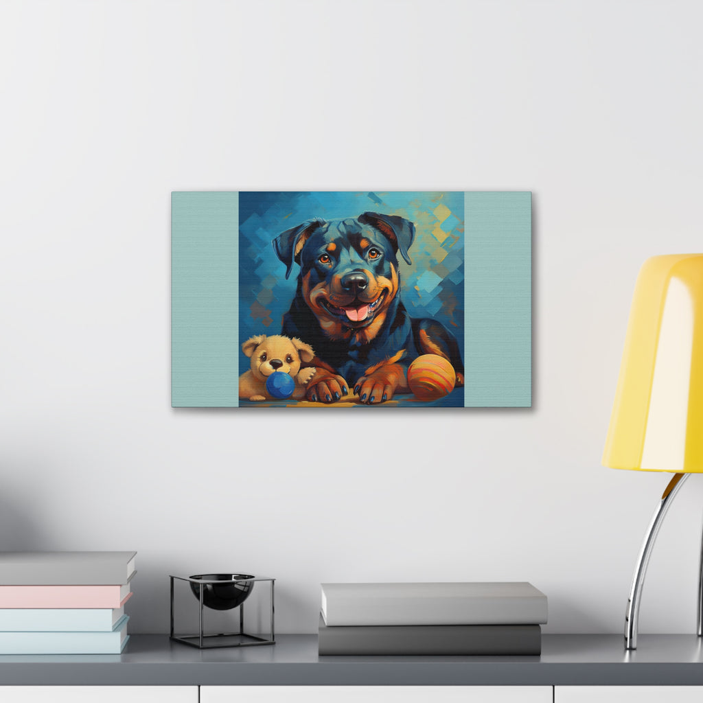 Rottweiler Canvas Painting
