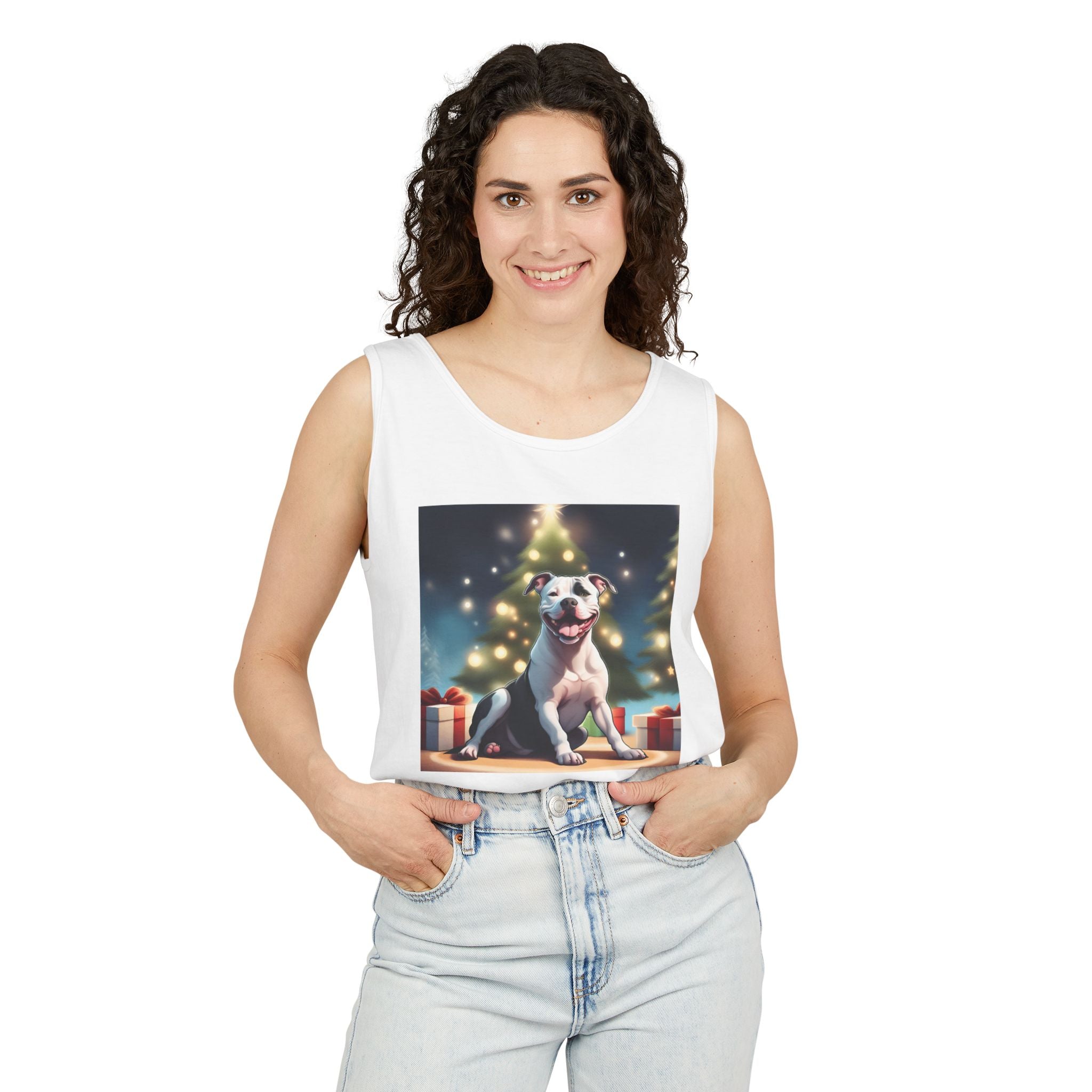 Pit Bull Holiday Unisex Tank Top