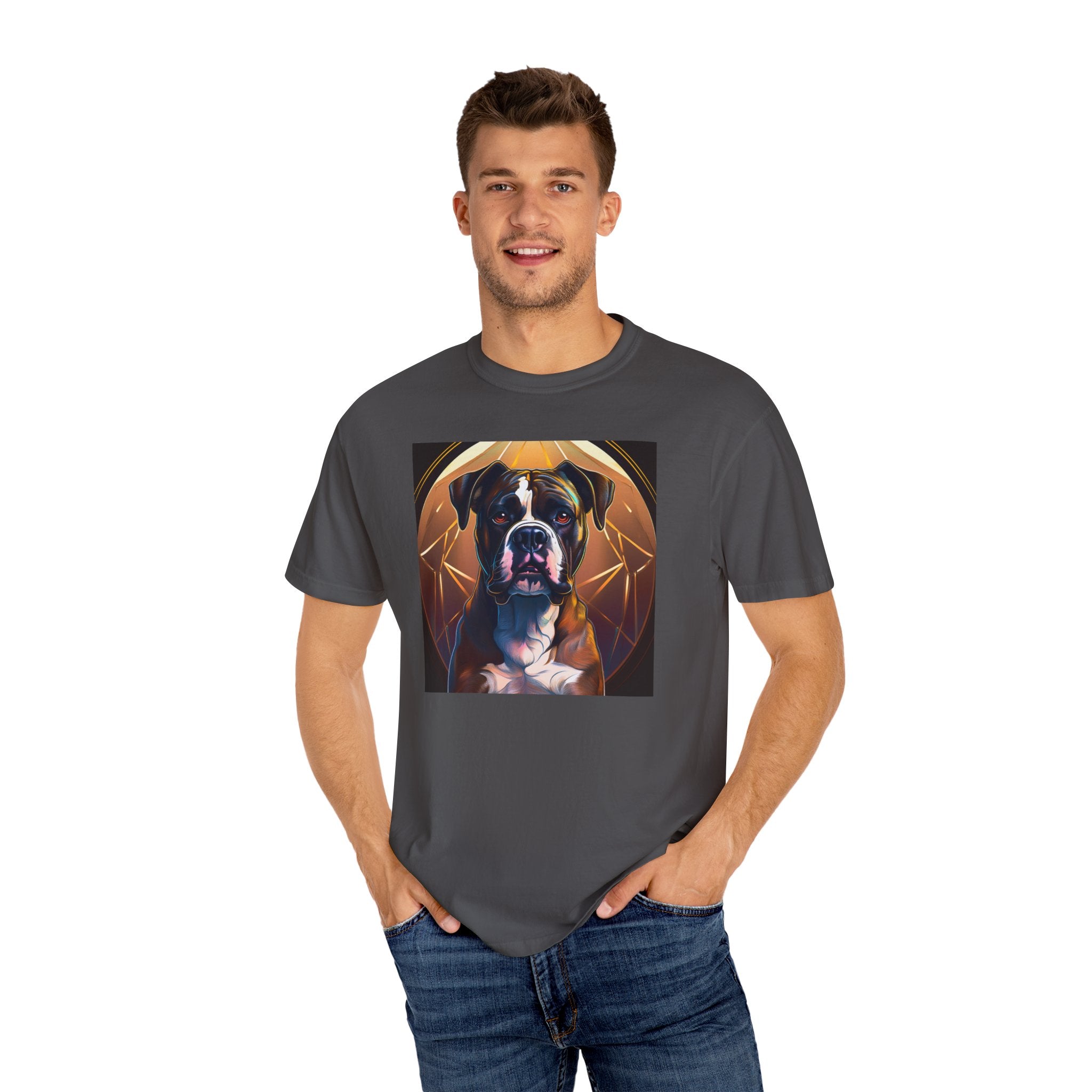 Brindle Gold Boxer Unisex Garment-Dyed T-shirt