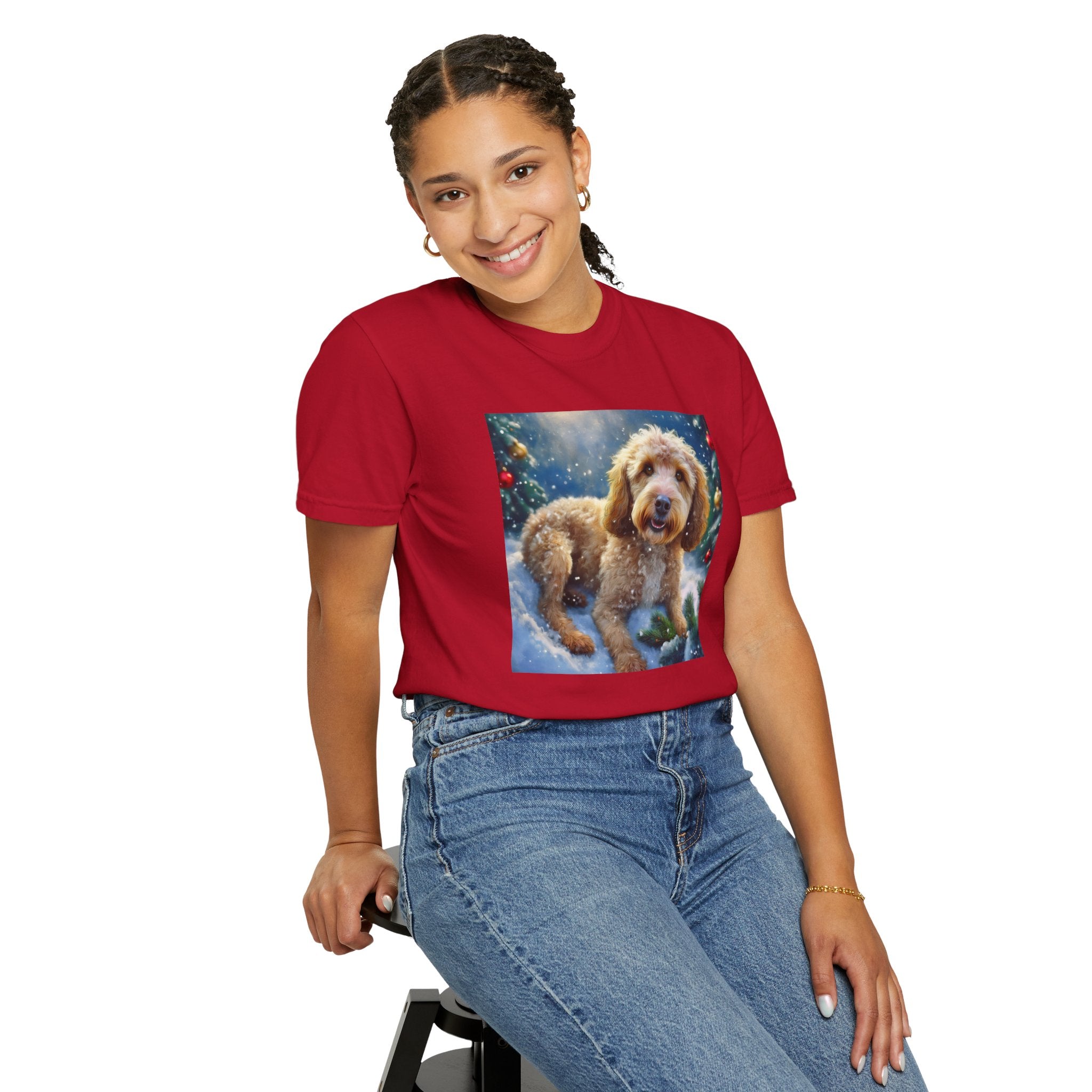 Doodle Holiday Unisex Garment-Dyed T-shirt