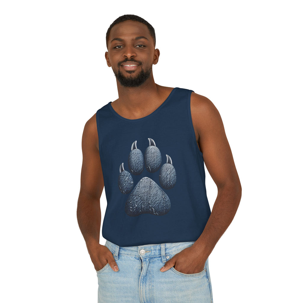 Denim Paw Unisex Tank Top