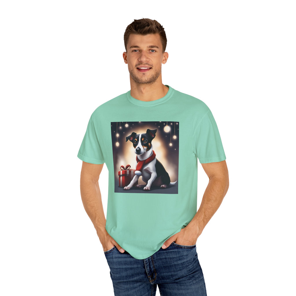 Jack Russel Holiday Unisex Garment-Dyed T-shirt