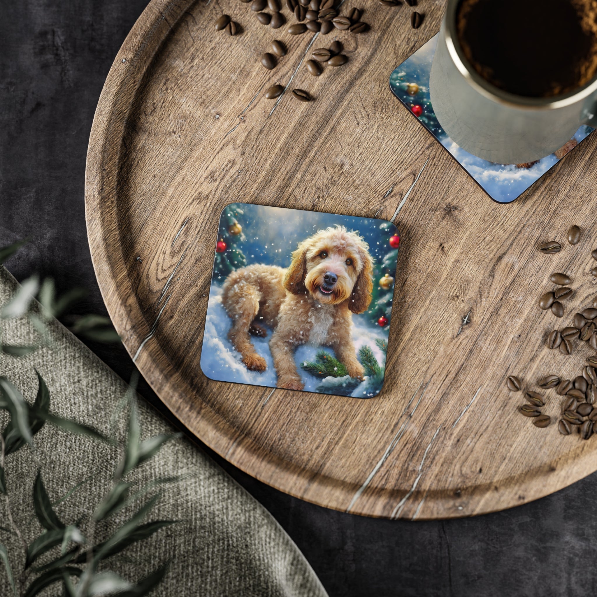 Doodle Holiday Coasters