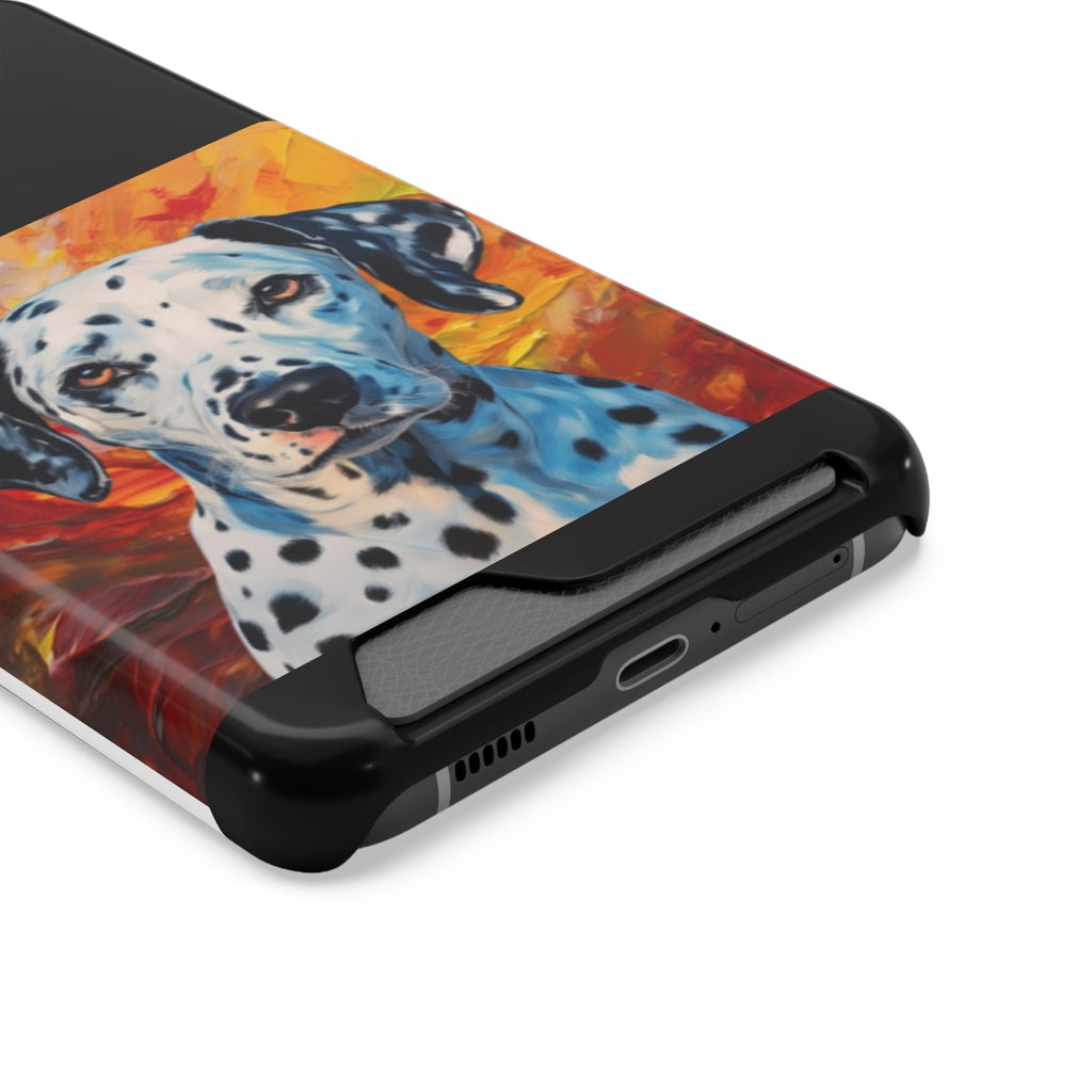 Dalmation Phone Case with Card Holder