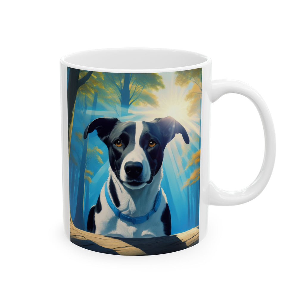Coonhound forest Ceramic Mug, (11oz, 15oz)