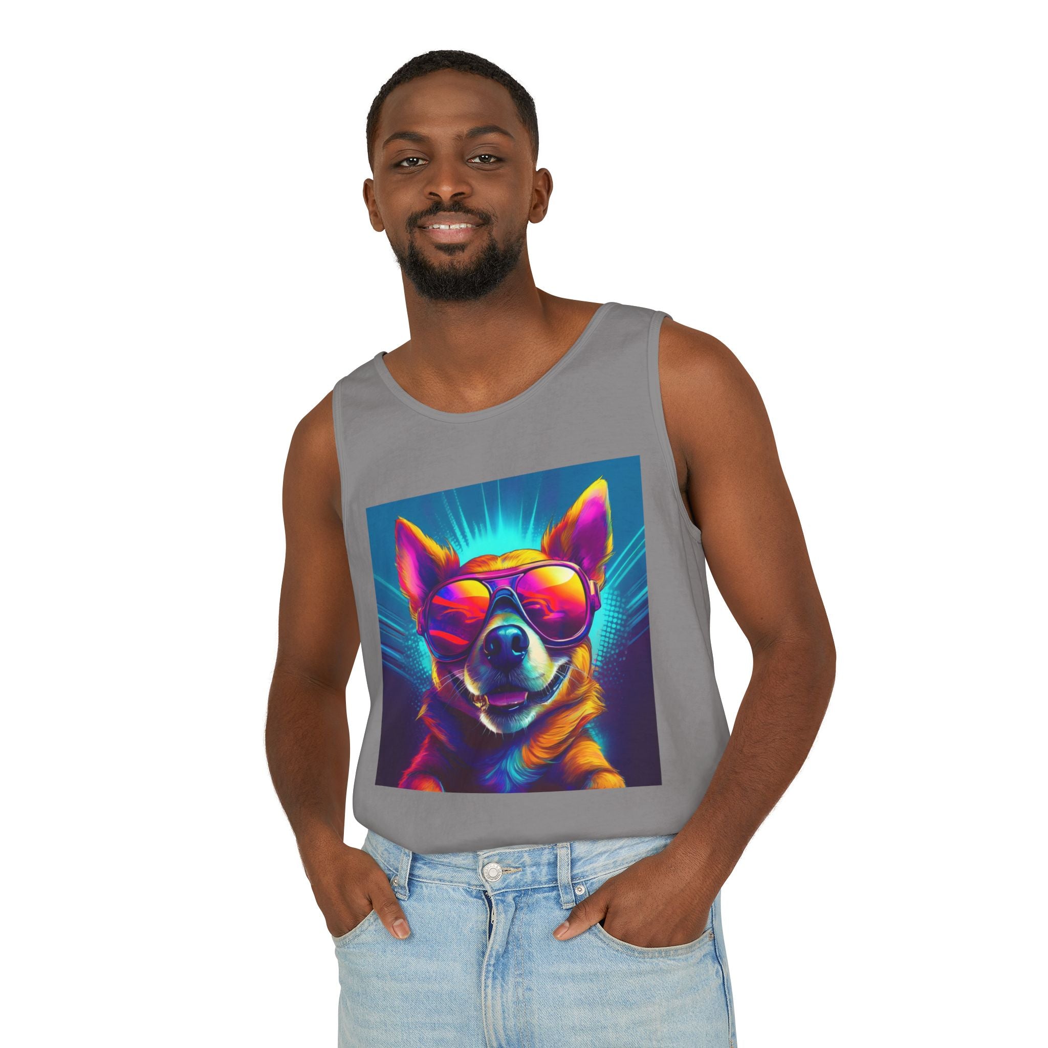 Chihuahua Cool Sunglasses Unisex Tank Top
