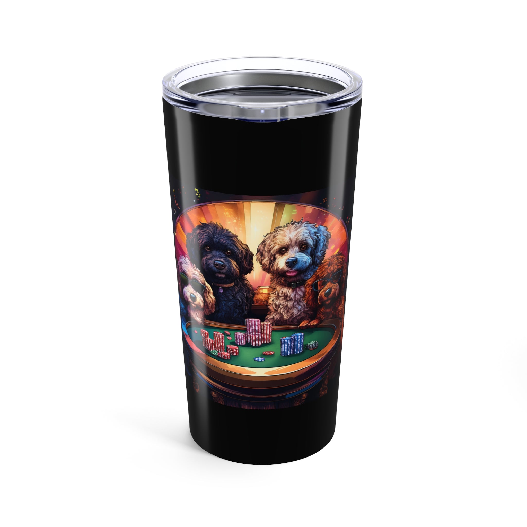 Doodle Poker Game Tumbler 20oz