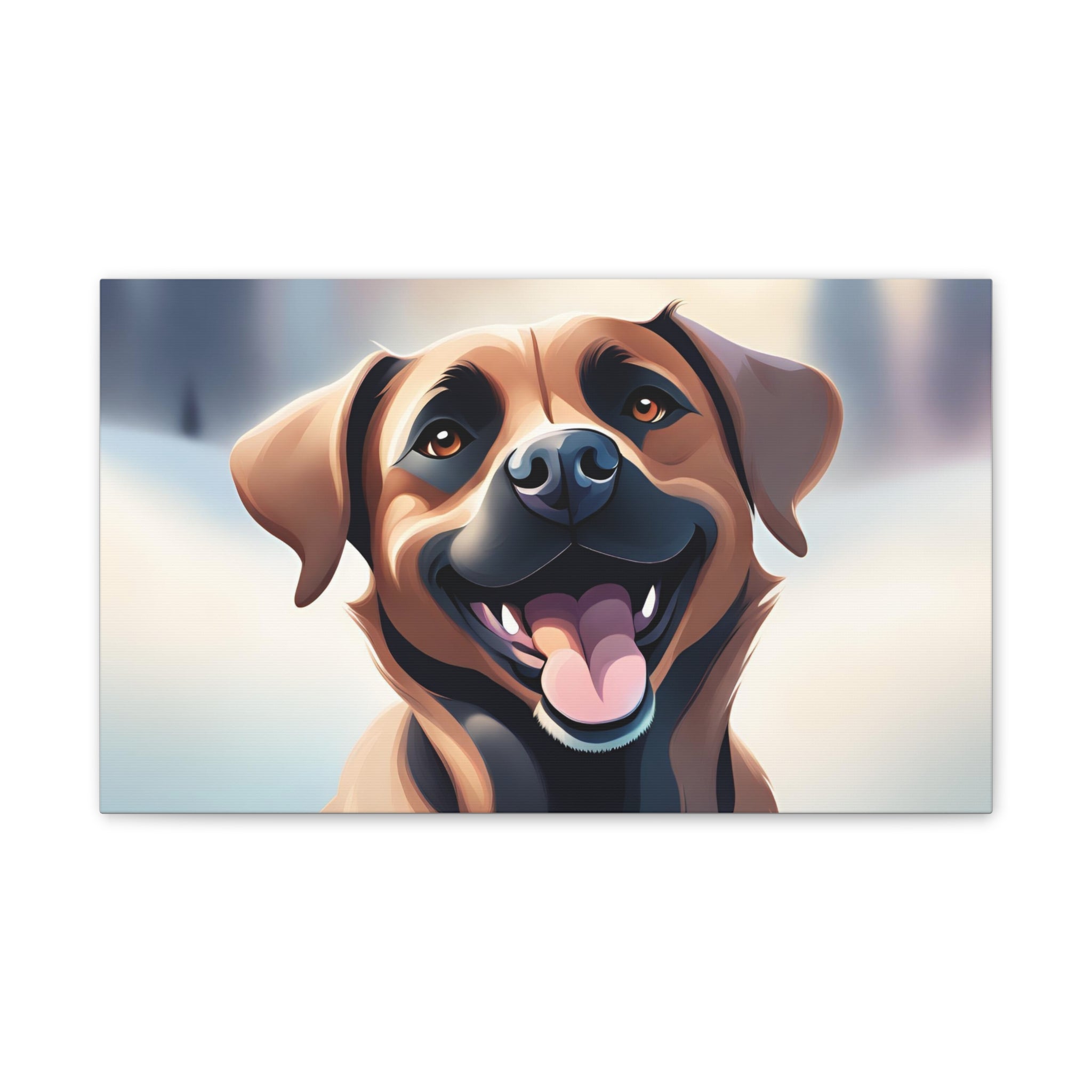 Black Mouth Cur Canvas Stretched, 0.75"