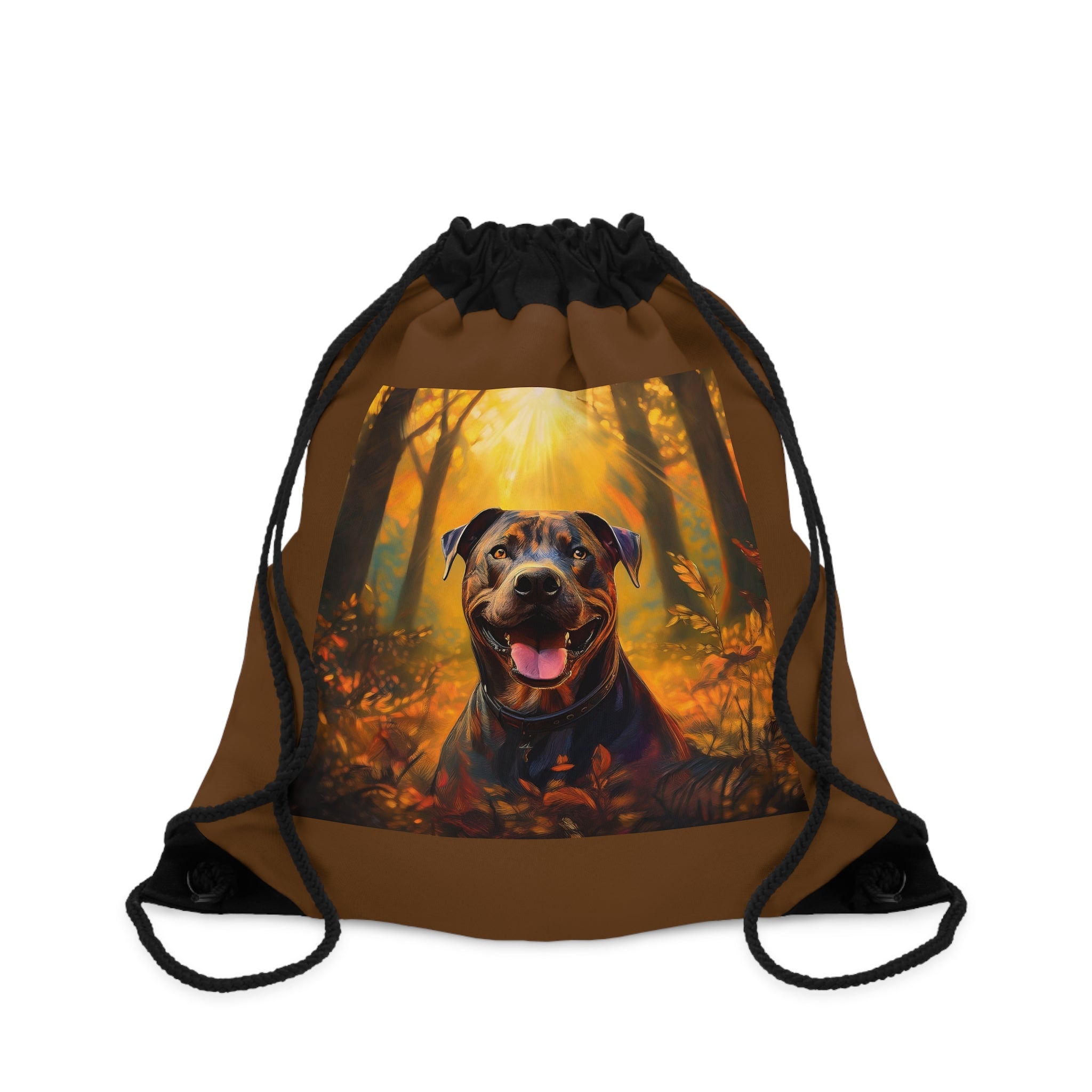 Pitbull Autumn Drawstring Bag