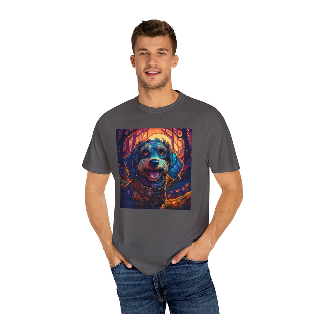 Steampunk Dachshund Unisex Garment-Dyed T-shirt
