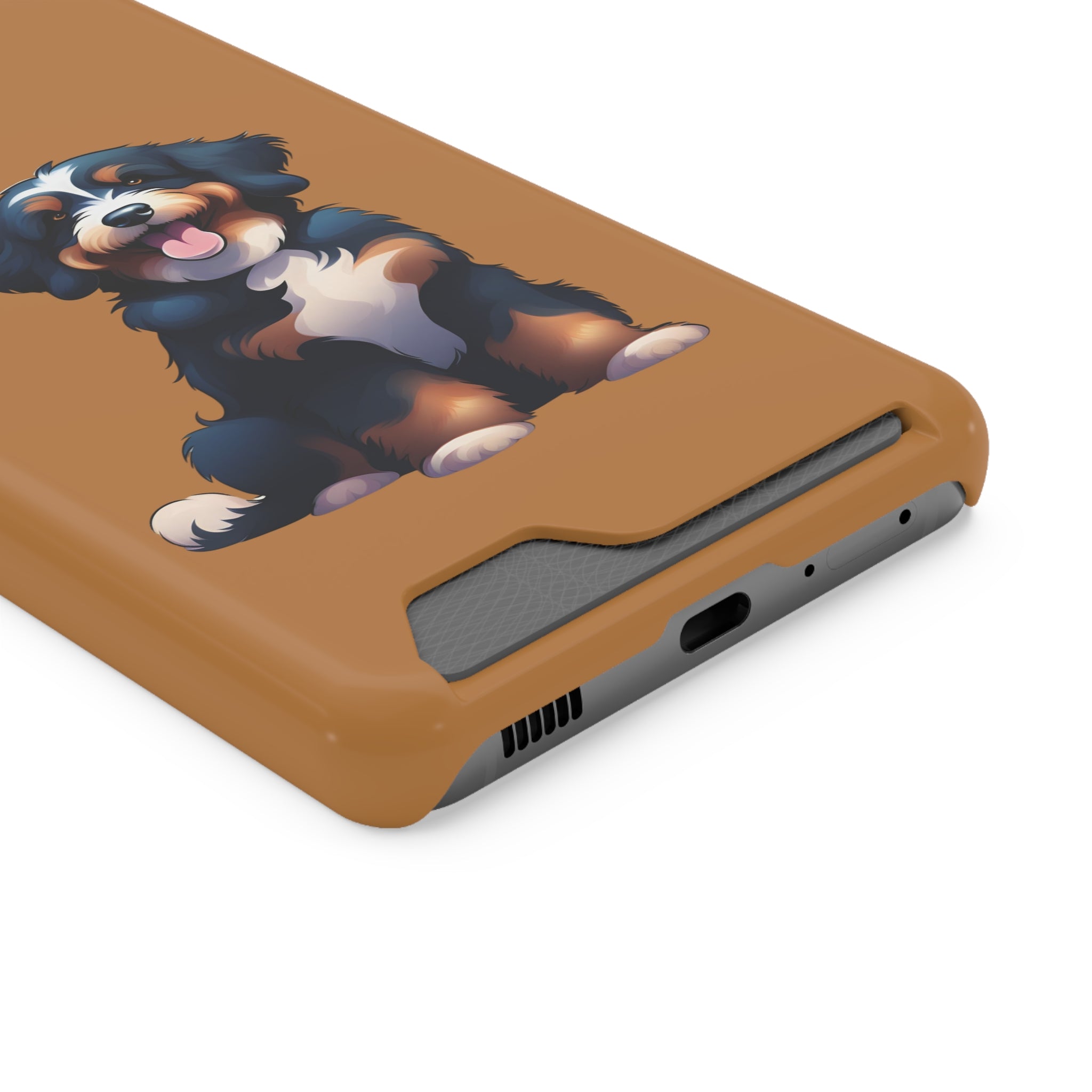 Bernie doodle Phone Case with Card Holder