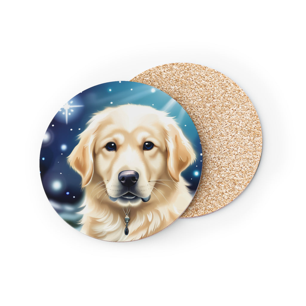 Golden Retriever Stary Night Coasters