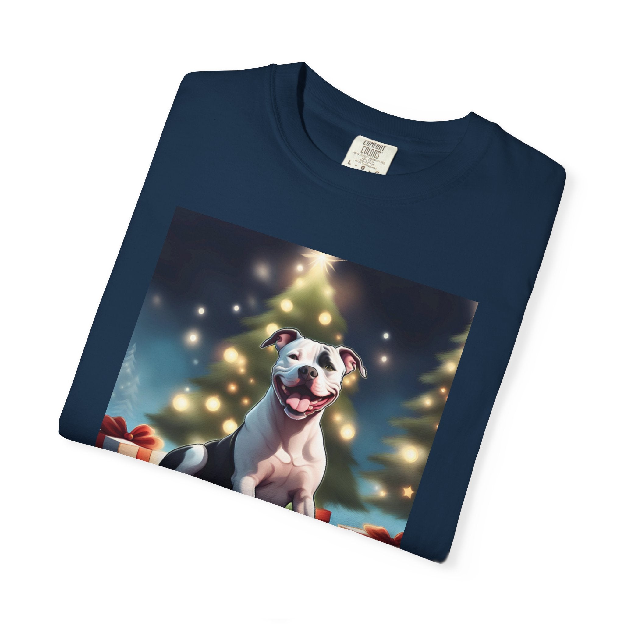 Pit Bull Holiday Unisex Garment-Dyed T-shirt