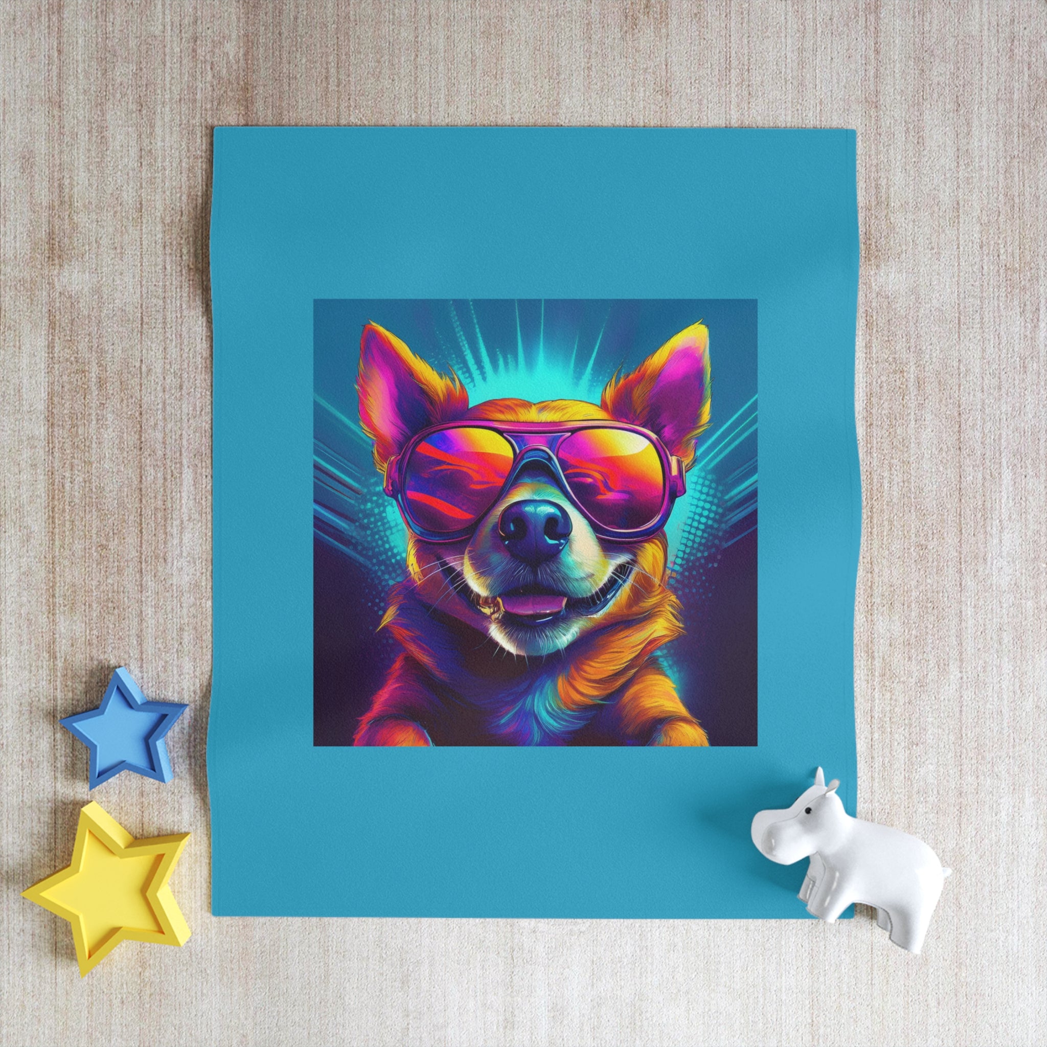 Chihuahua Cool Sunglasses Throw Blanket