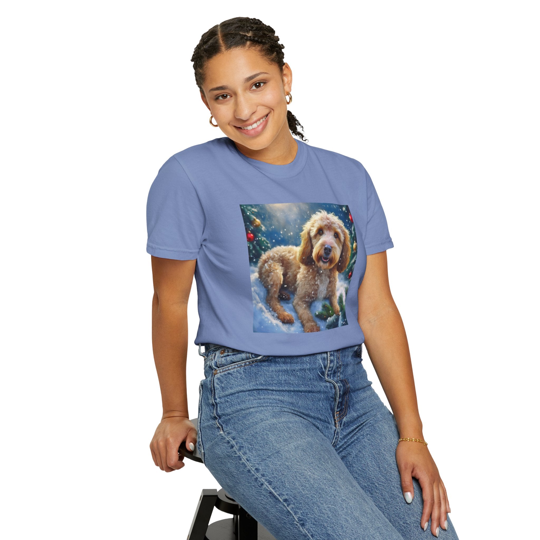 Doodle Holiday Unisex Garment-Dyed T-shirt