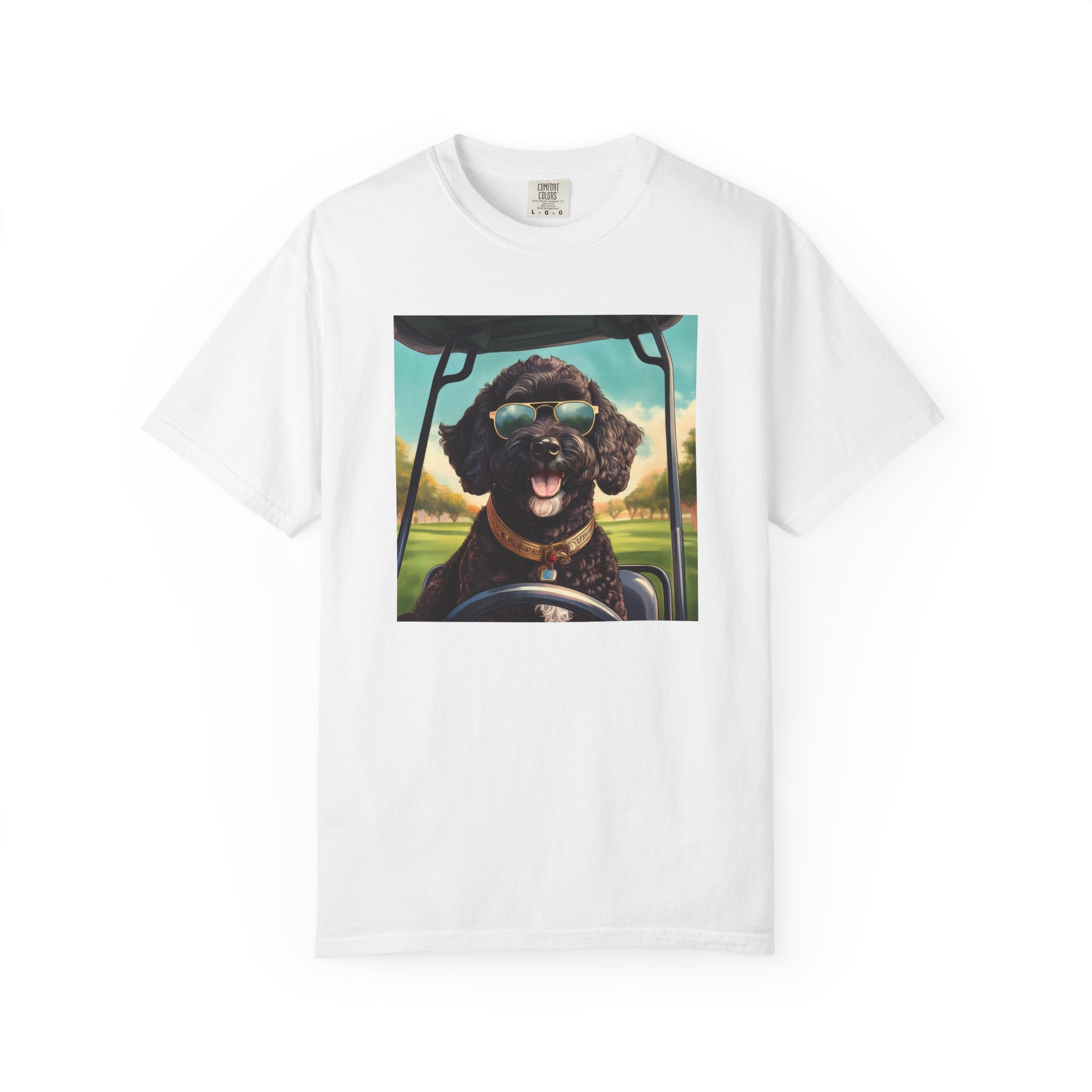 Doodle Golf Cart Unisex Garment-Dyed T-shirt