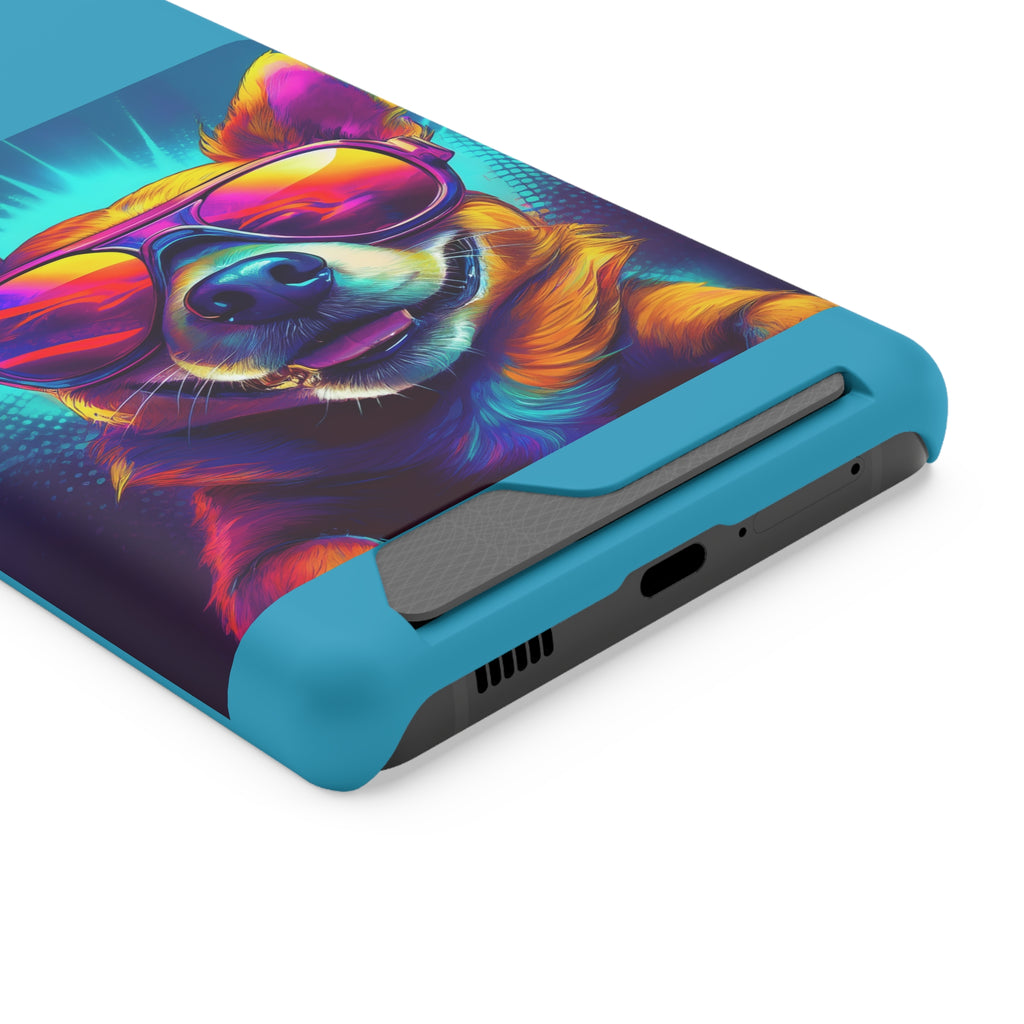 Chihuahua Cool Sunglasses Phone Case with Card Holder