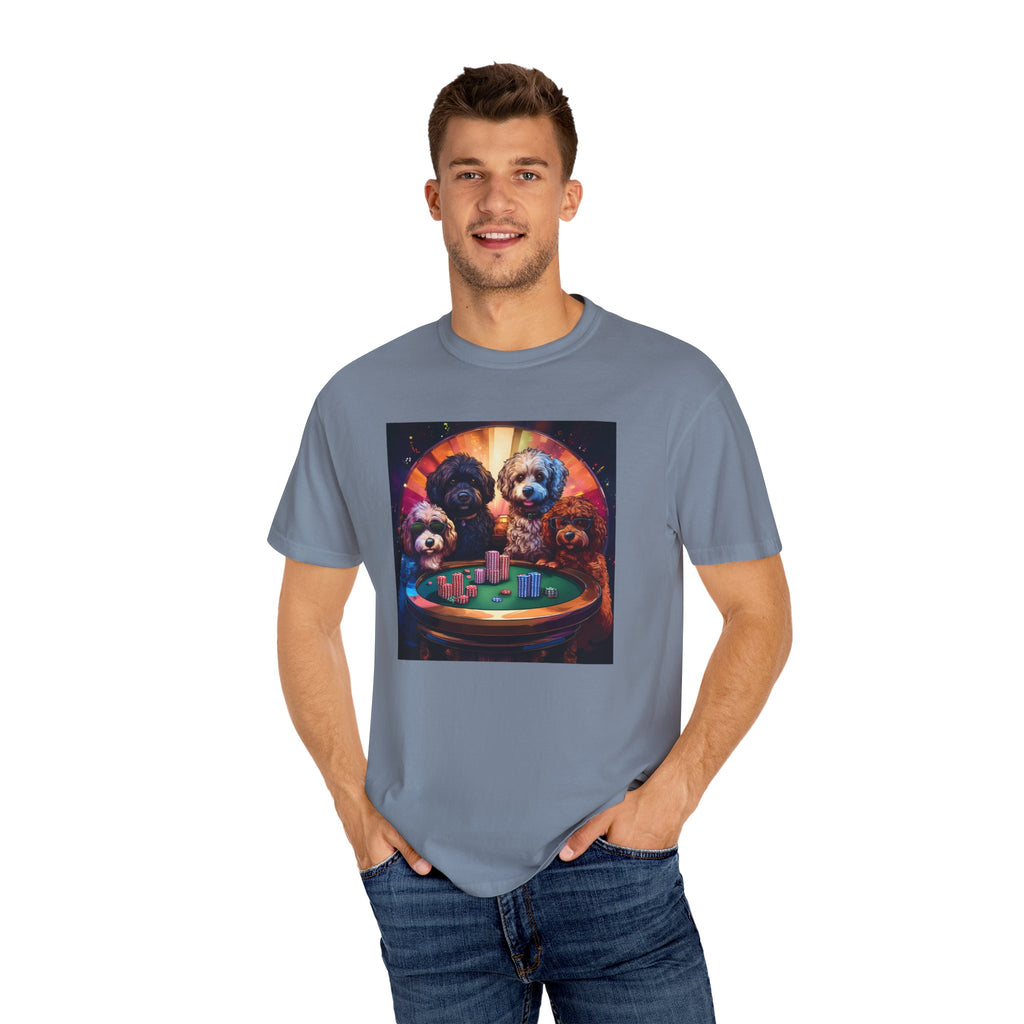 Doodle Poker Game Unisex Garment-Dyed T-shirt