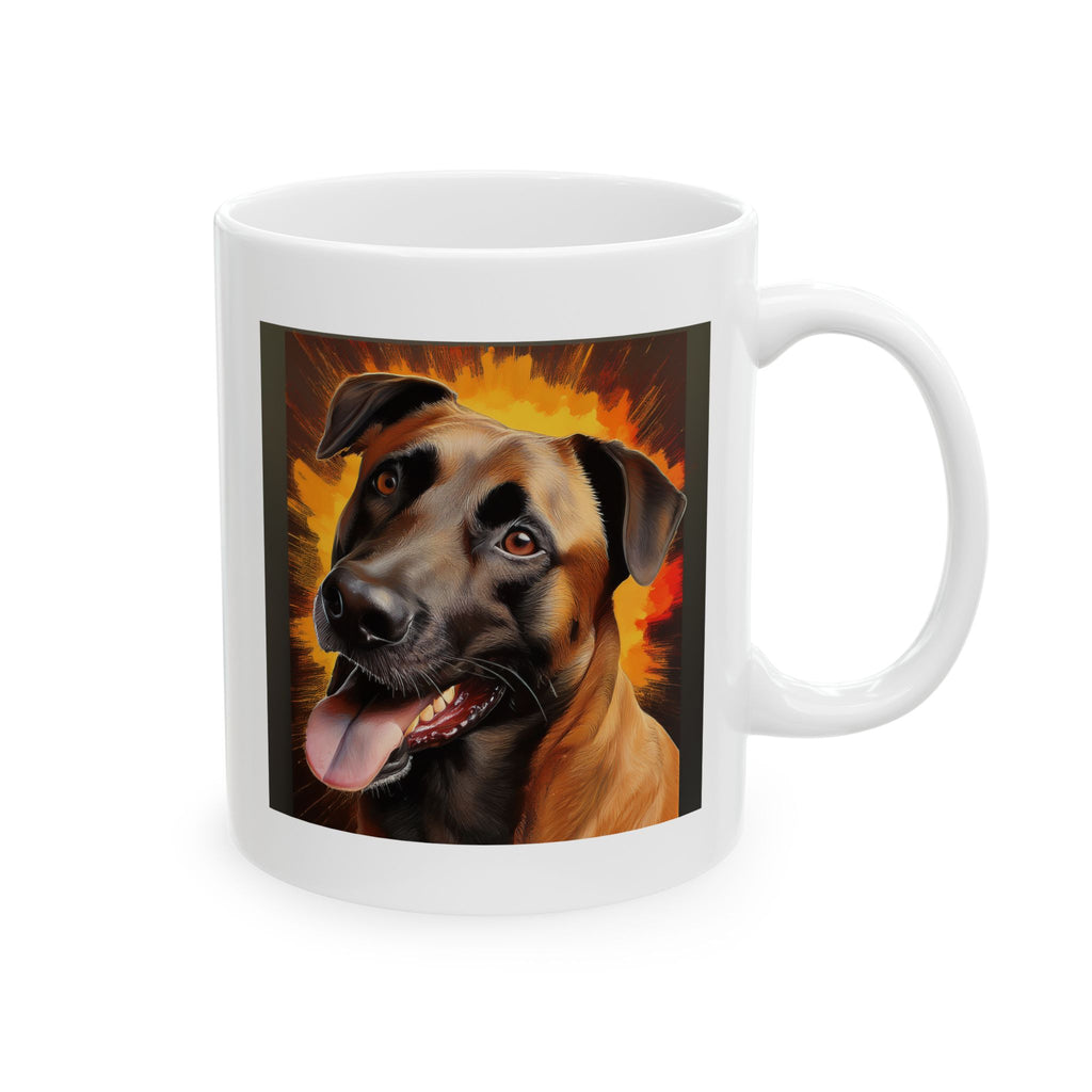 Belgian Malinois Shepherd Ceramic Mug, (11oz, 15oz)