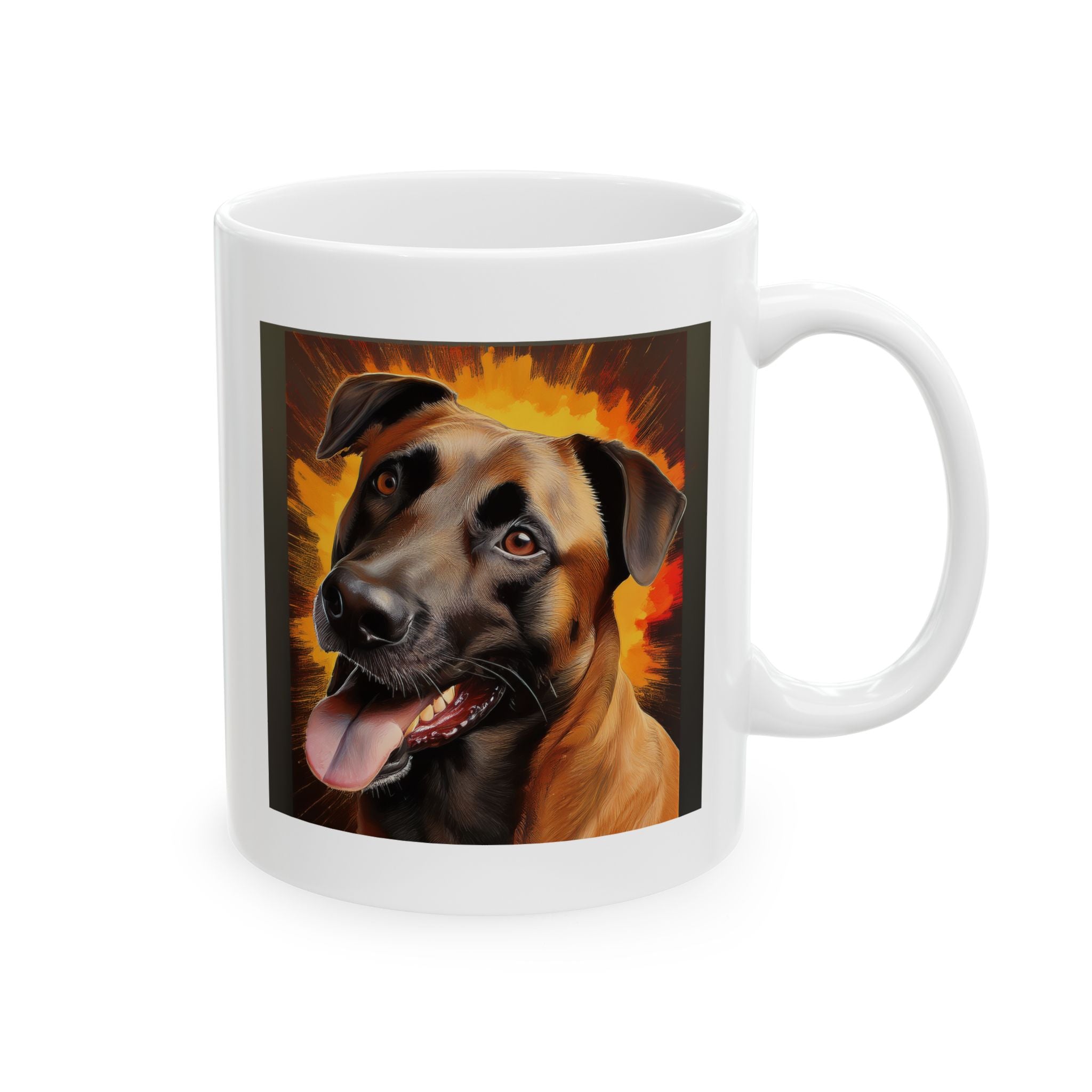 Belgian Malinois Shepherd Ceramic Mug, (11oz, 15oz)