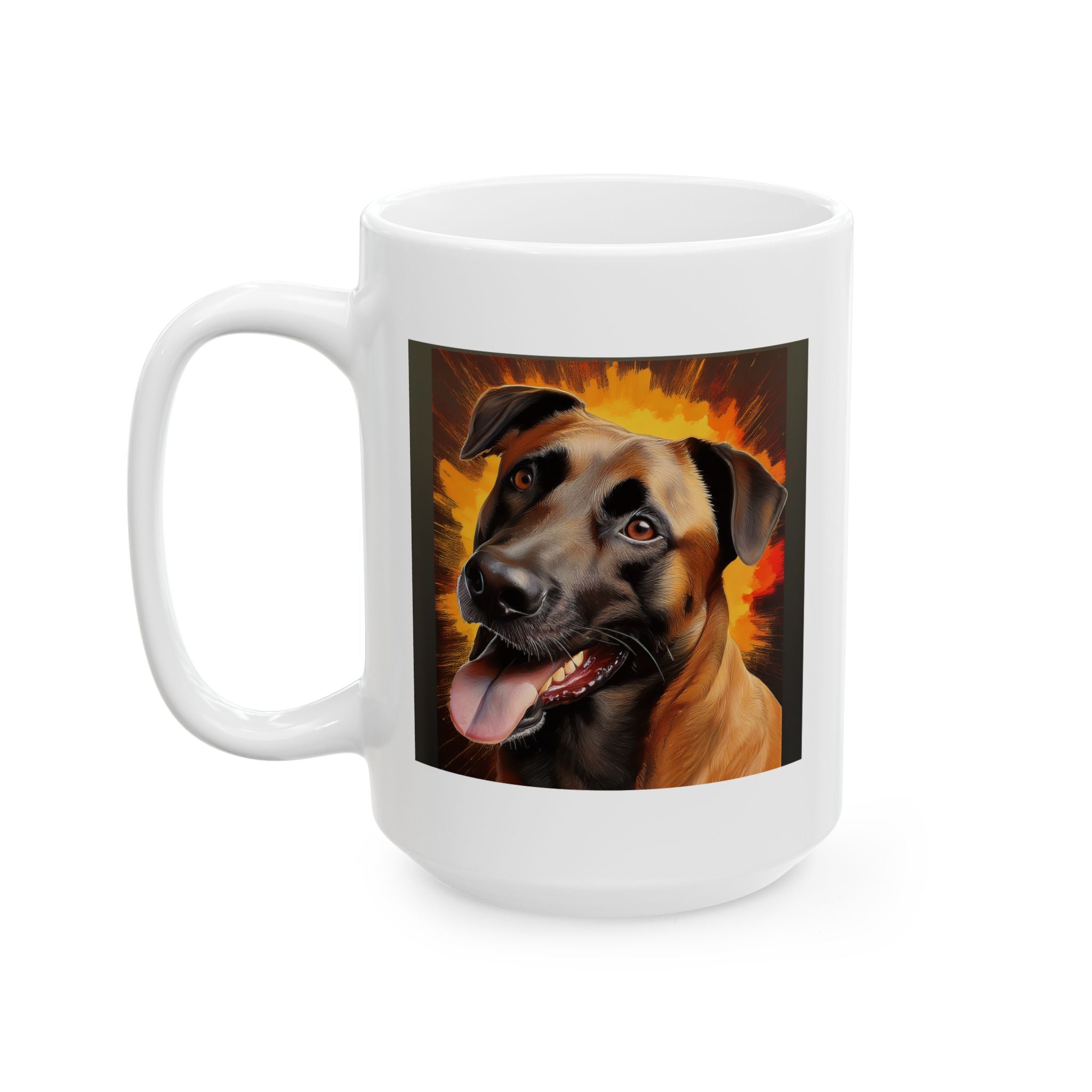 Belgian Malinois Shepherd Ceramic Mug, (11oz, 15oz)