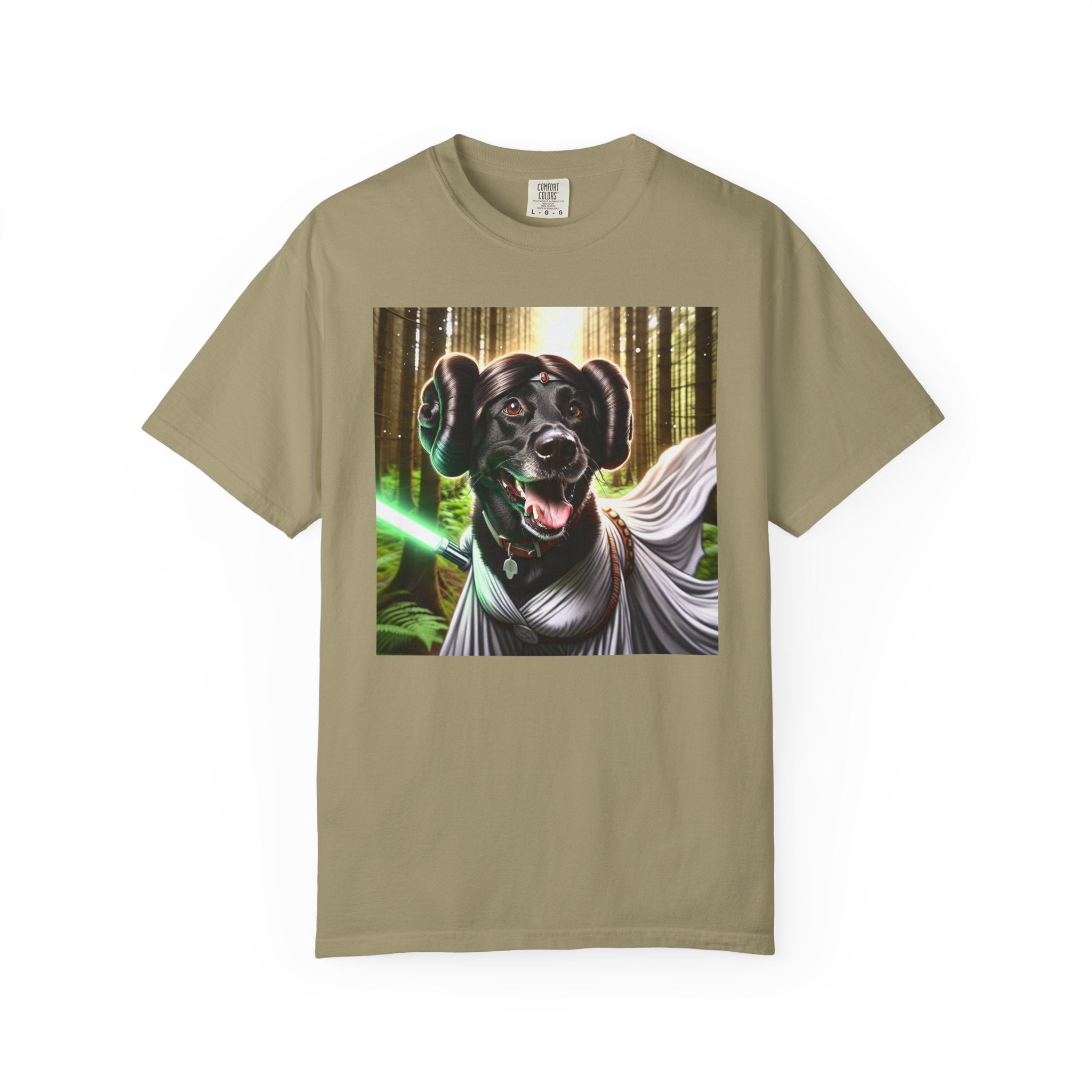 Black Lab Galaxy Princess Unisex Garment-Dyed T-shirt