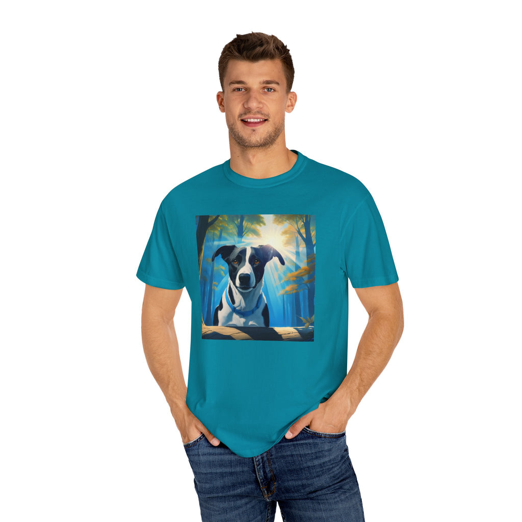 Coonhound Forest Unisex Garment-Dyed T-shirt