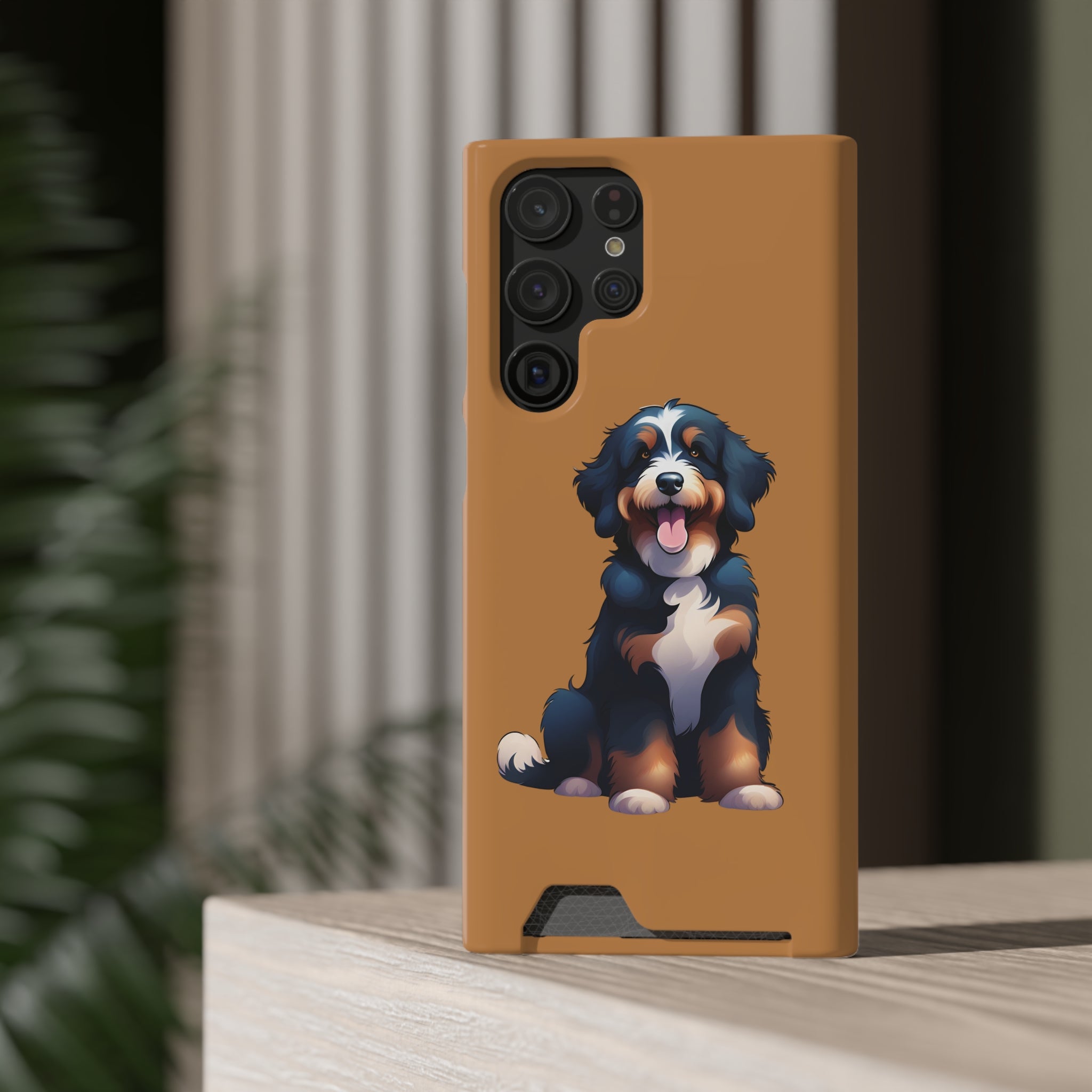 Bernie doodle Phone Case with Card Holder