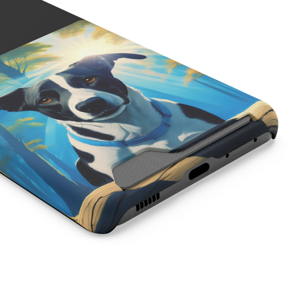 Coonhound Forest Phone Case with Card Holder