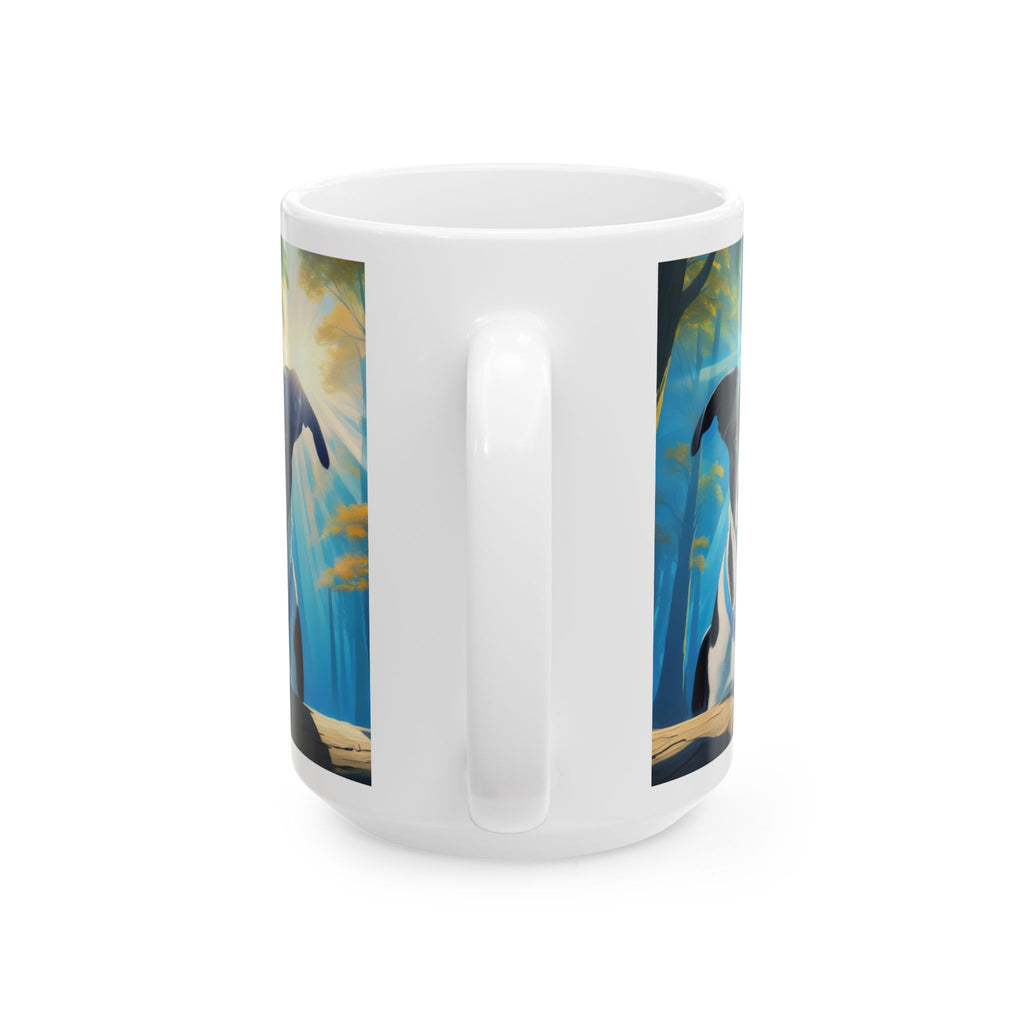 Coonhound forest Ceramic Mug, (11oz, 15oz)