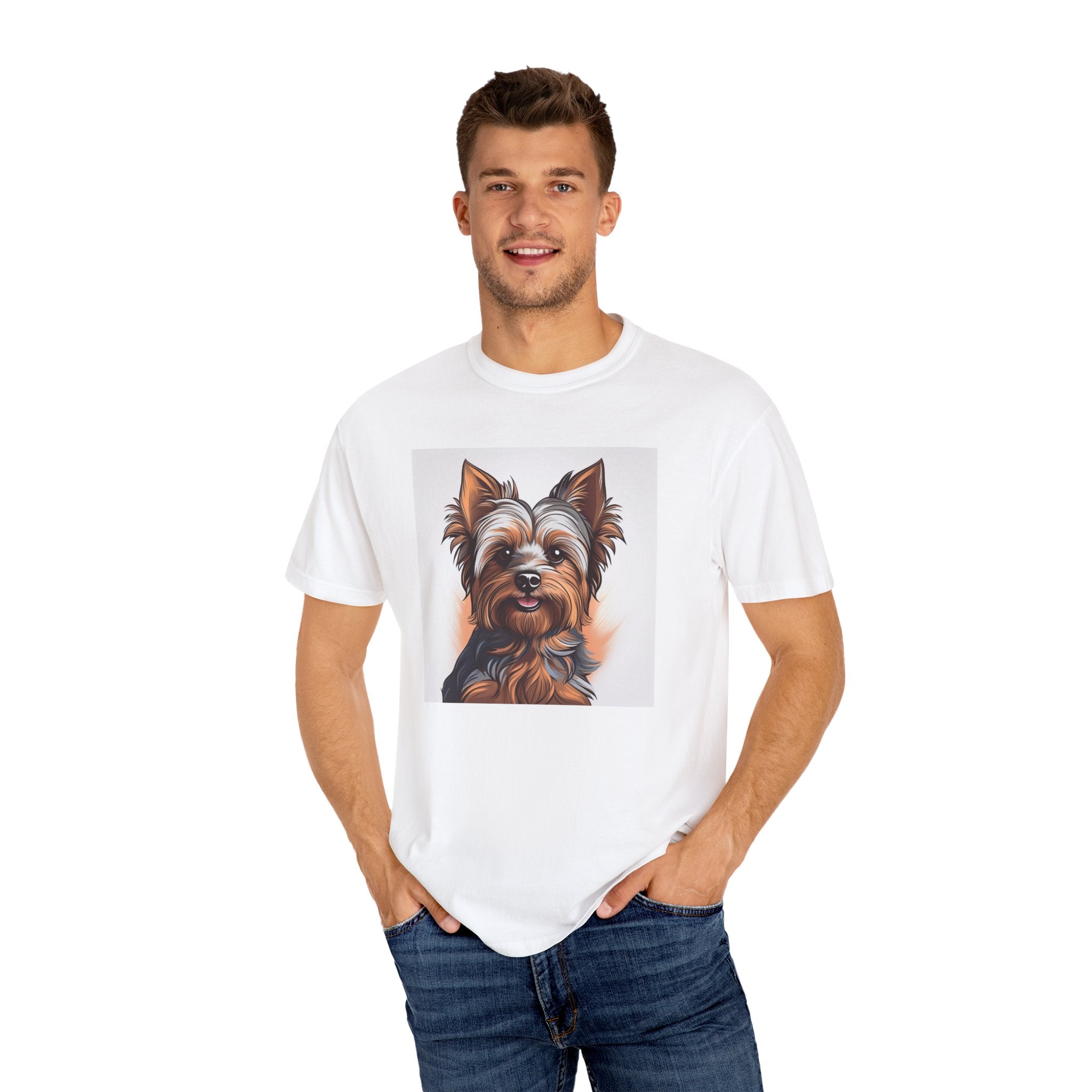 Yorkie Unisex Garment-Dyed T-shirt