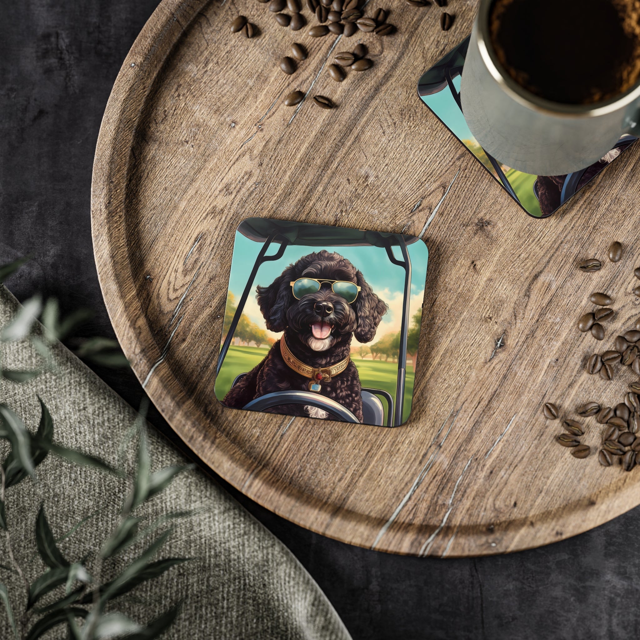 Doodle Golf Cart Coasters
