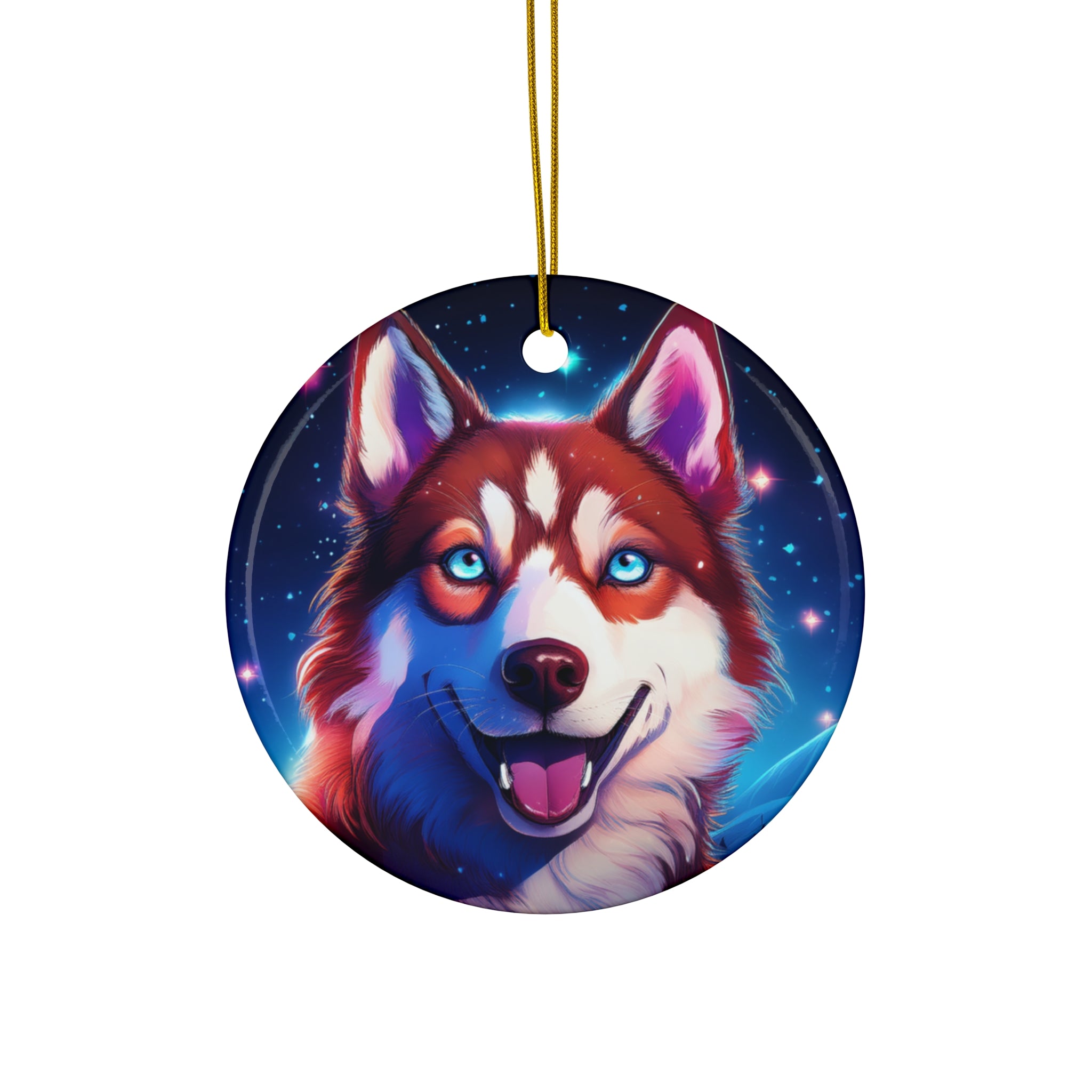 Eskimo Husky Ceramic Ornament